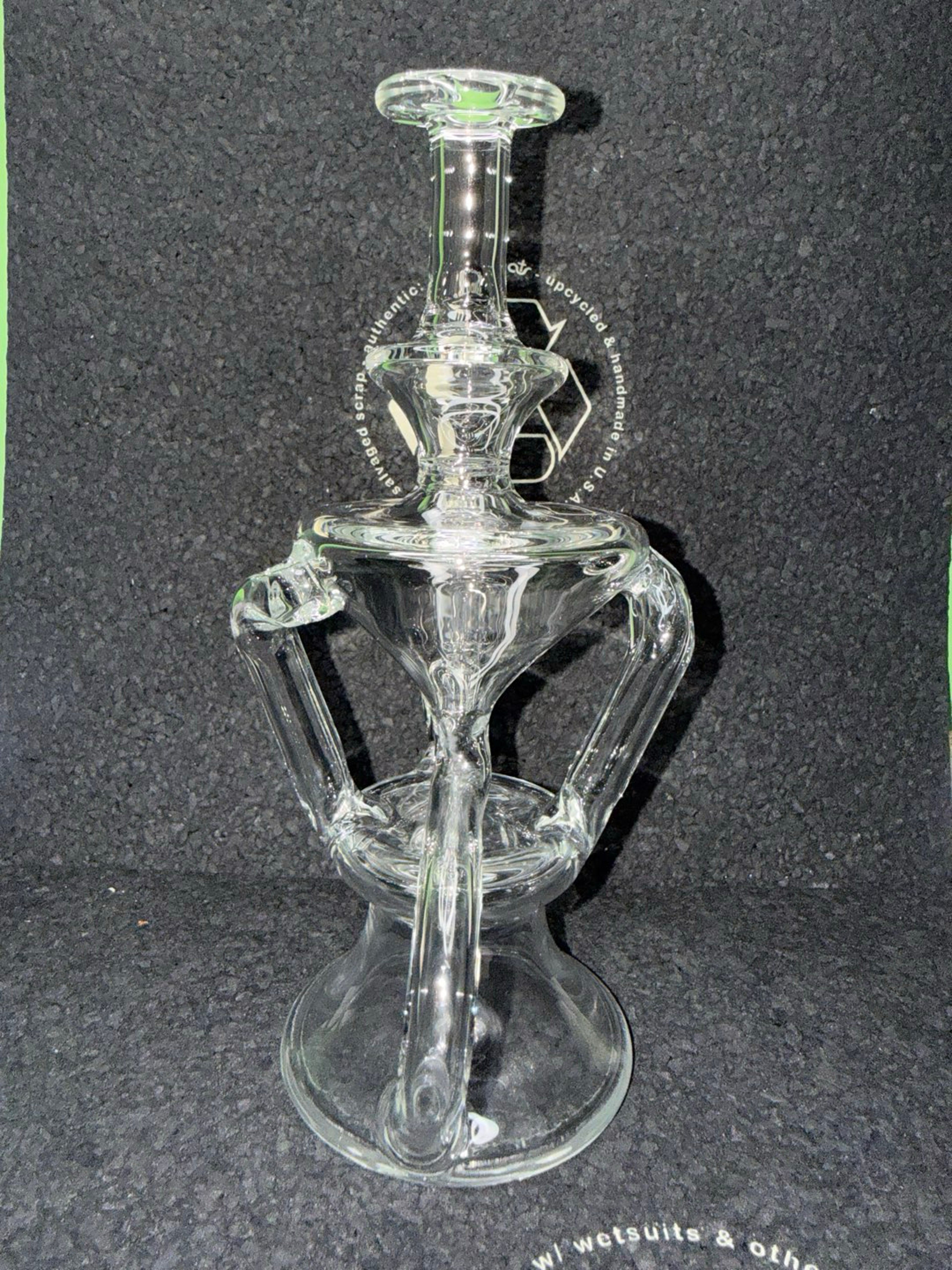 Preview pic of 10mm Clear Recycler Rig by ThatGlassBlower