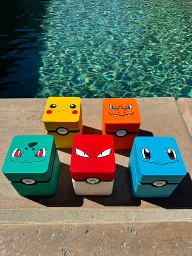 Preview pic of *Price Drop* 🎮 3D Printed Pokémon Poké Ball Storage Boxes – Functional & Collectible
