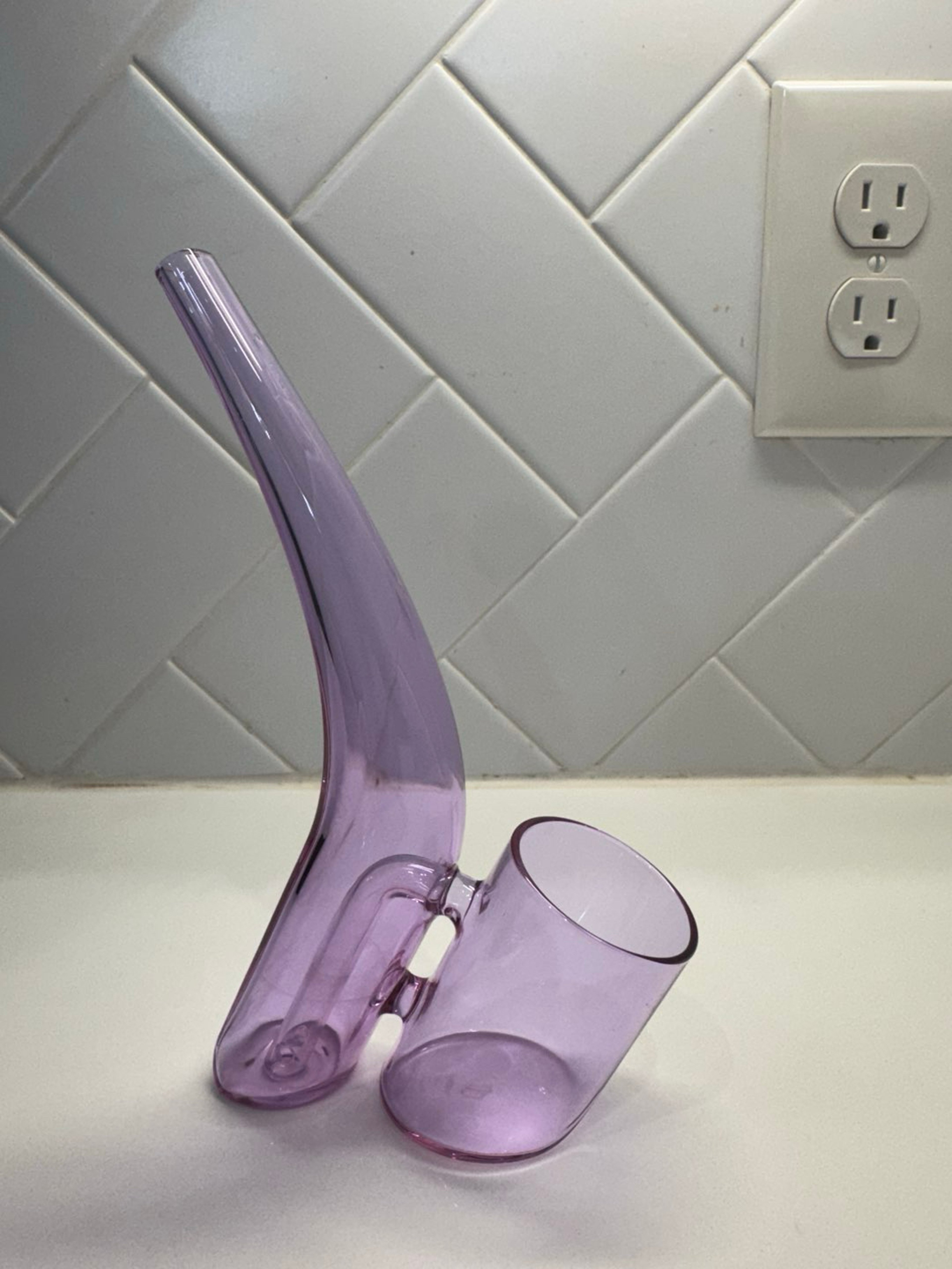 Preview pic of Puffco Proxy glass bubbler, purple Bloom Colorway