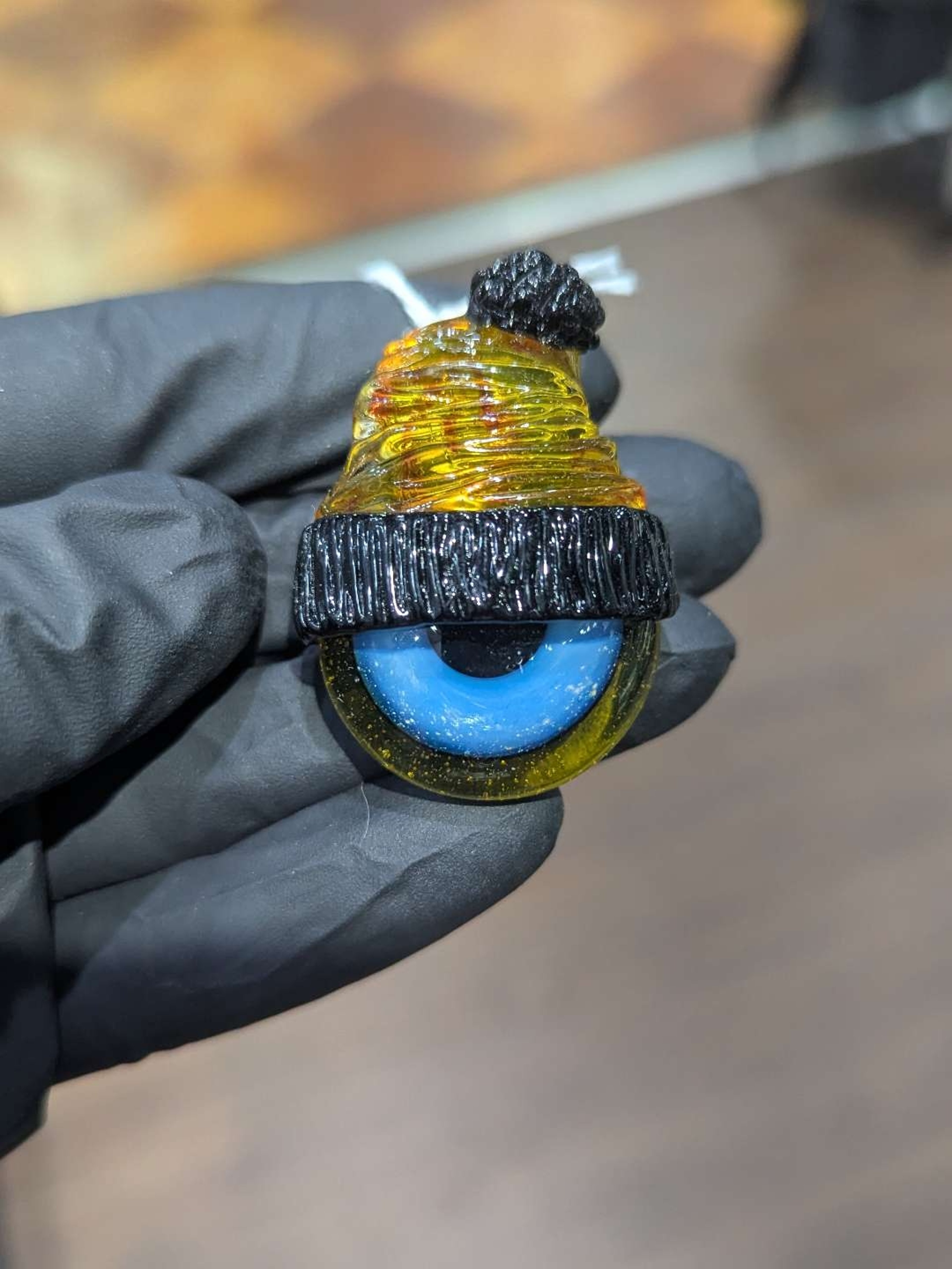 Preview pic of Eye Beanie Pendant by Junkie Glass