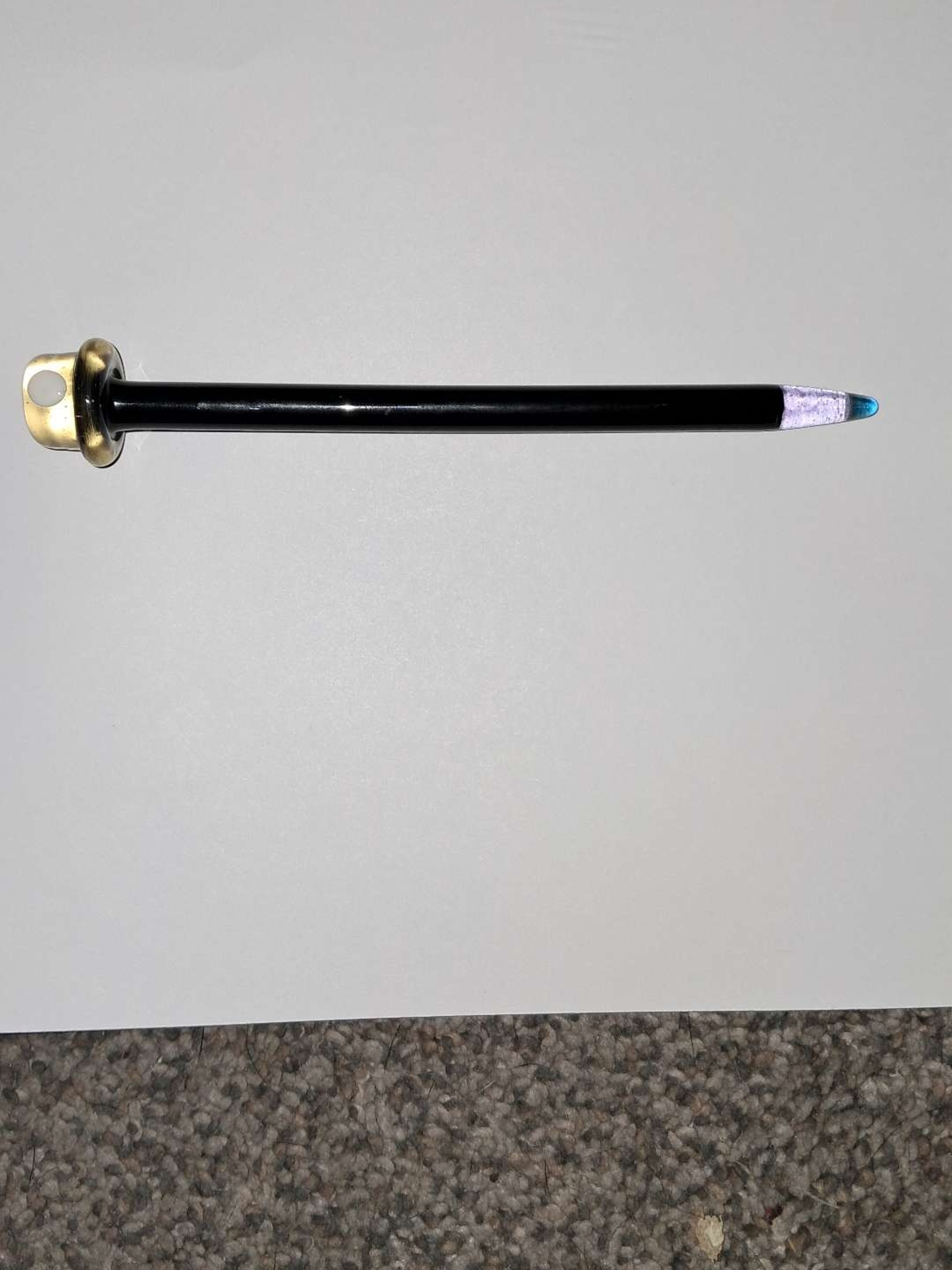 Preview pic of PeleUno Black Glass Pencil Dabber w/ Spray Paint Nozzle Cap
