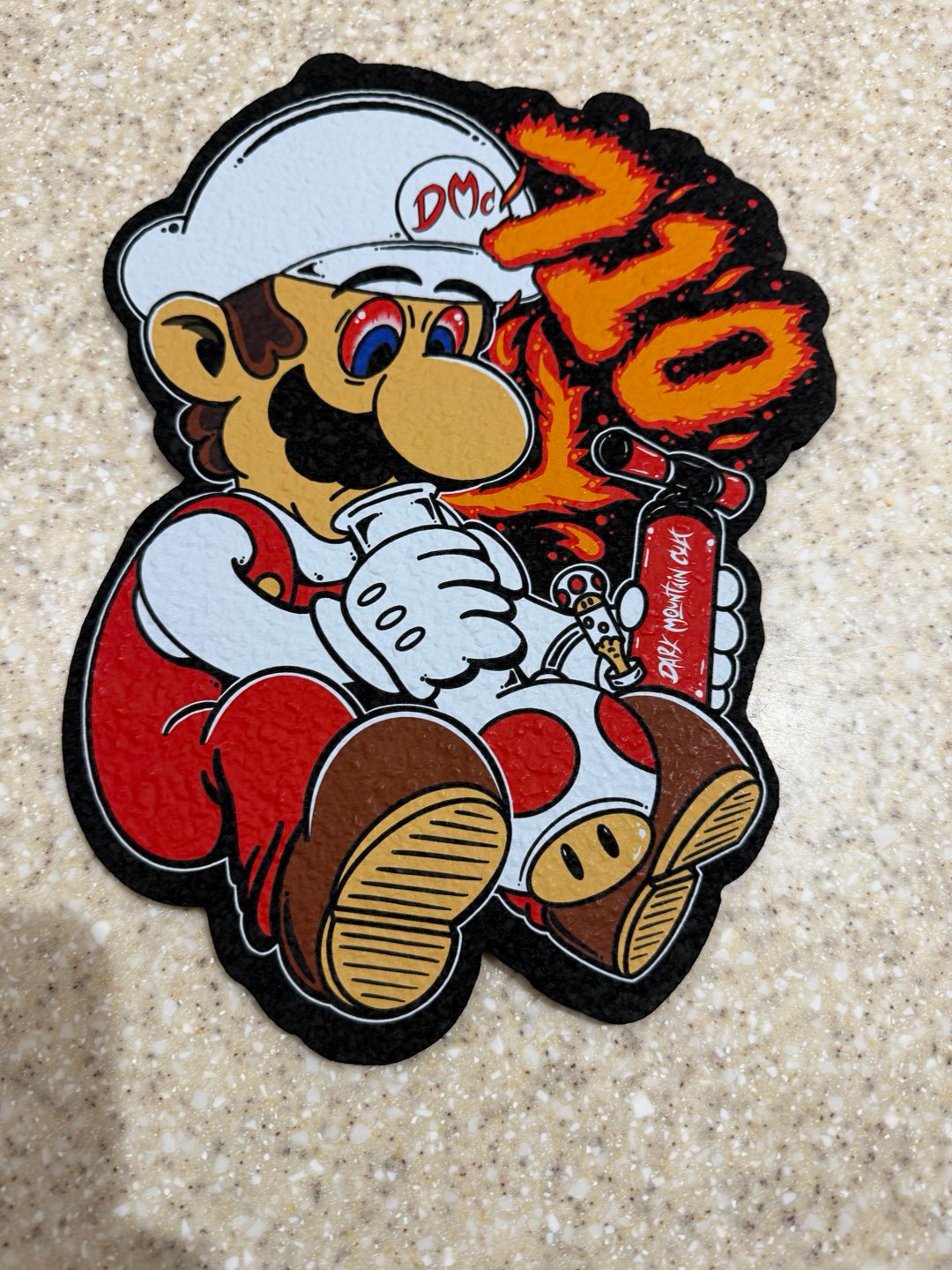 Preview pic of 710 Mario Moodmat: Dark Mountain Cult Collab