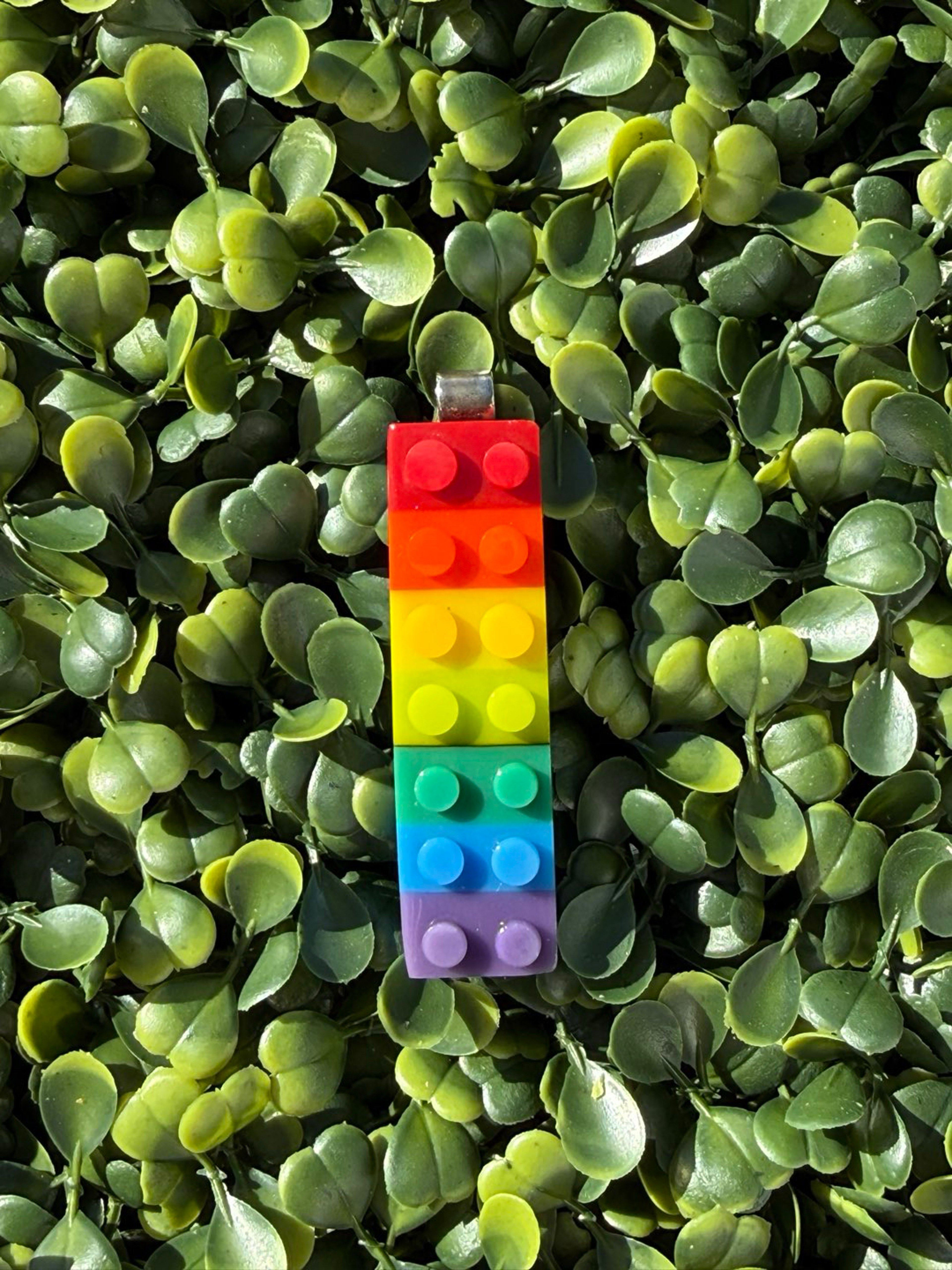 Preview pic of Jamie Burress Rainbow Lego Pendant