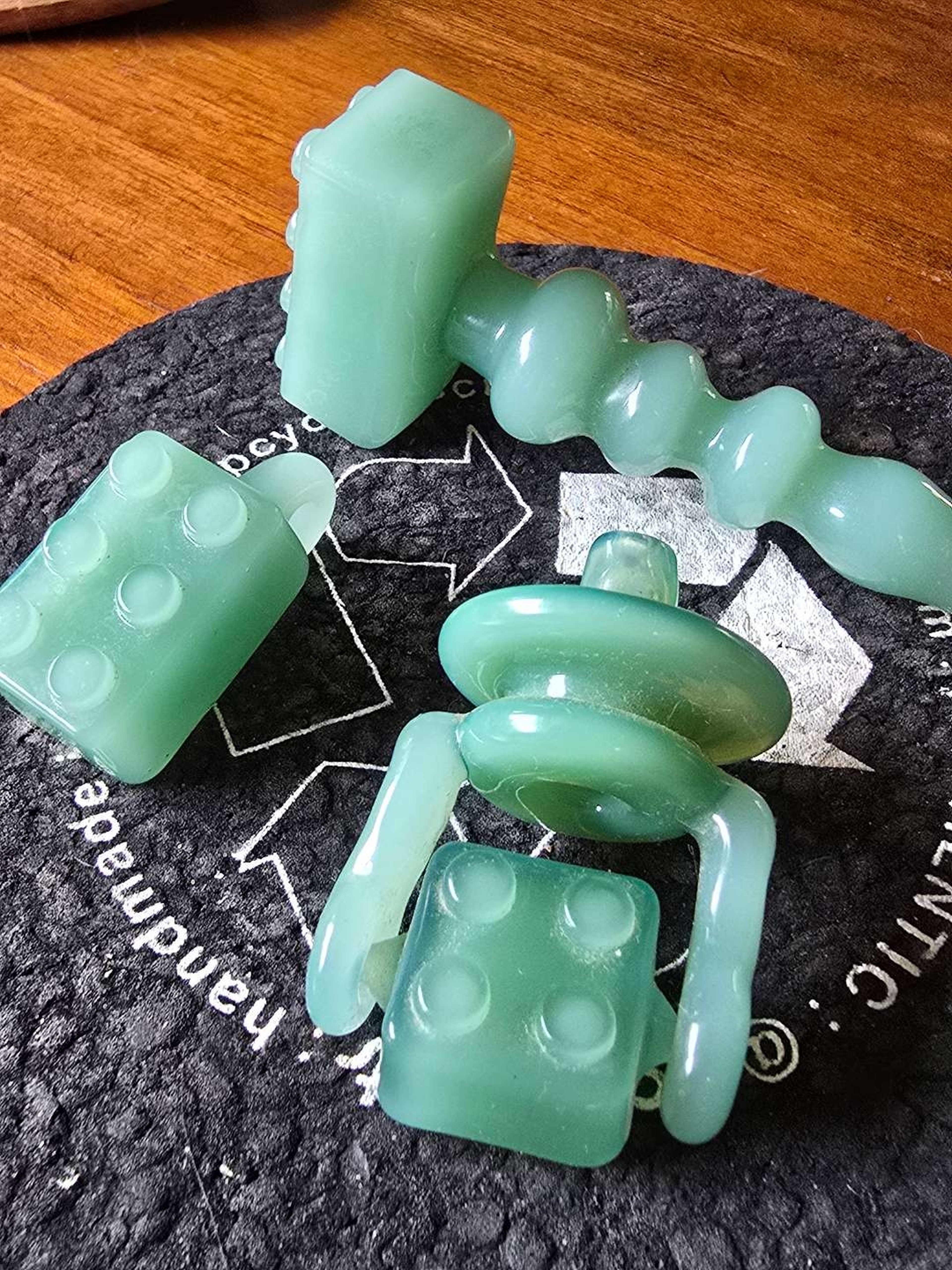 Eran Park ILLEGOS Jade / Mint Set with Pendant, Carb Cap, and Dab Tool image 0