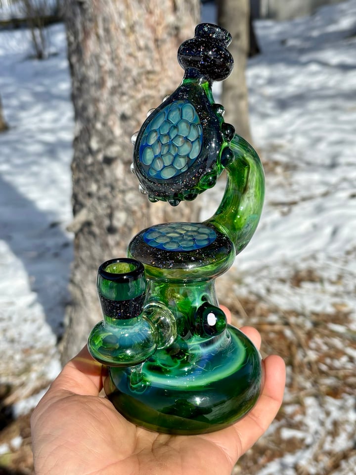 14mm crushed opal rig | Shop Cody Pline on GlassPass