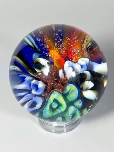 Preview pic of ‘Cosmic Reef’ 1.4in Underwater Reef Marble