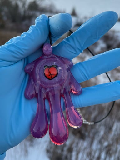 Preview pic of K berg Peach Mili drip pendant