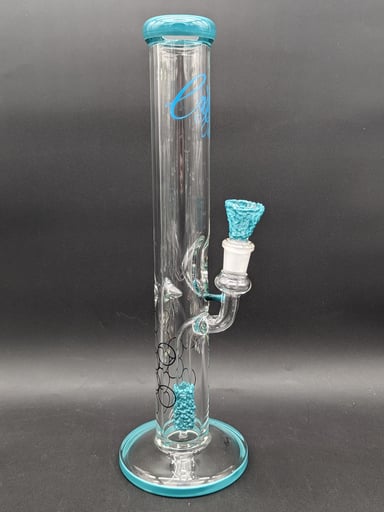 Preview pic of ENVY GLASS 16" "POP ROCKS" FIXED DOWNSTEM STRAIGHT BONG