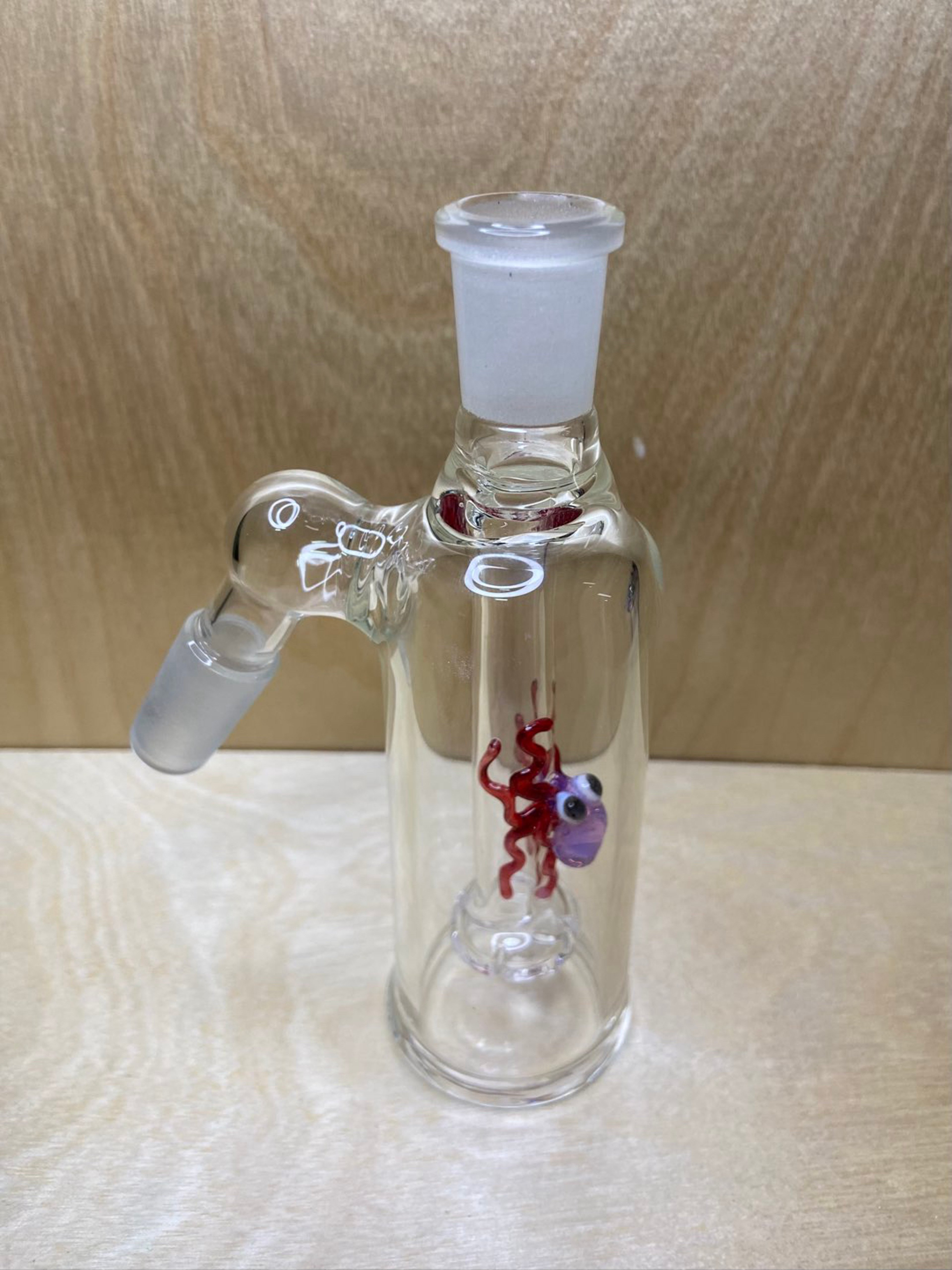 Preview pic of Glass ash catcher pink octopus