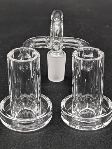 Preview pic of GREEK GLASS DOUBLE FACETED CHARMER 14MM