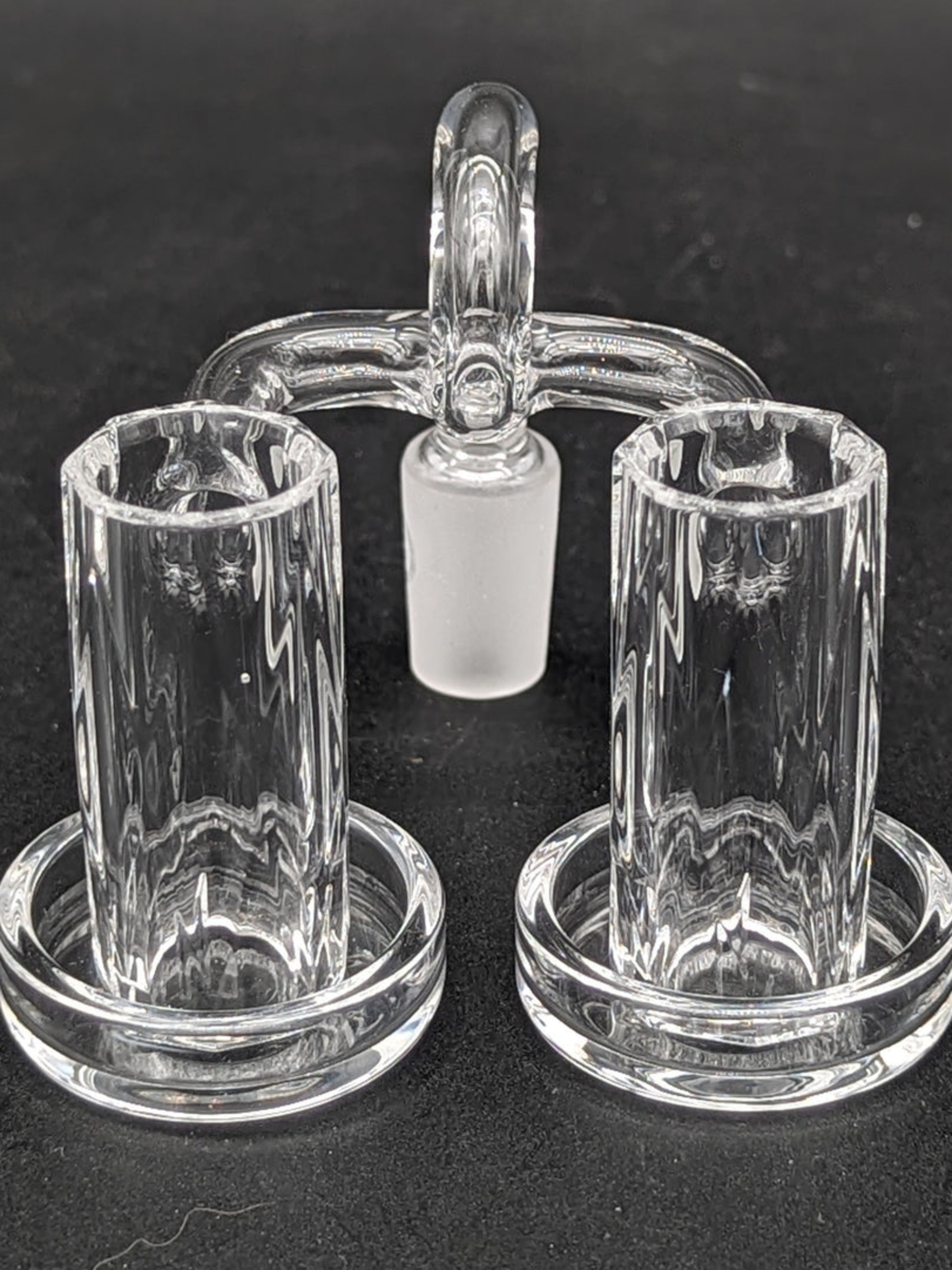 GREEK GLASS DOUBLE FACETED CHARMER 14MM image 0