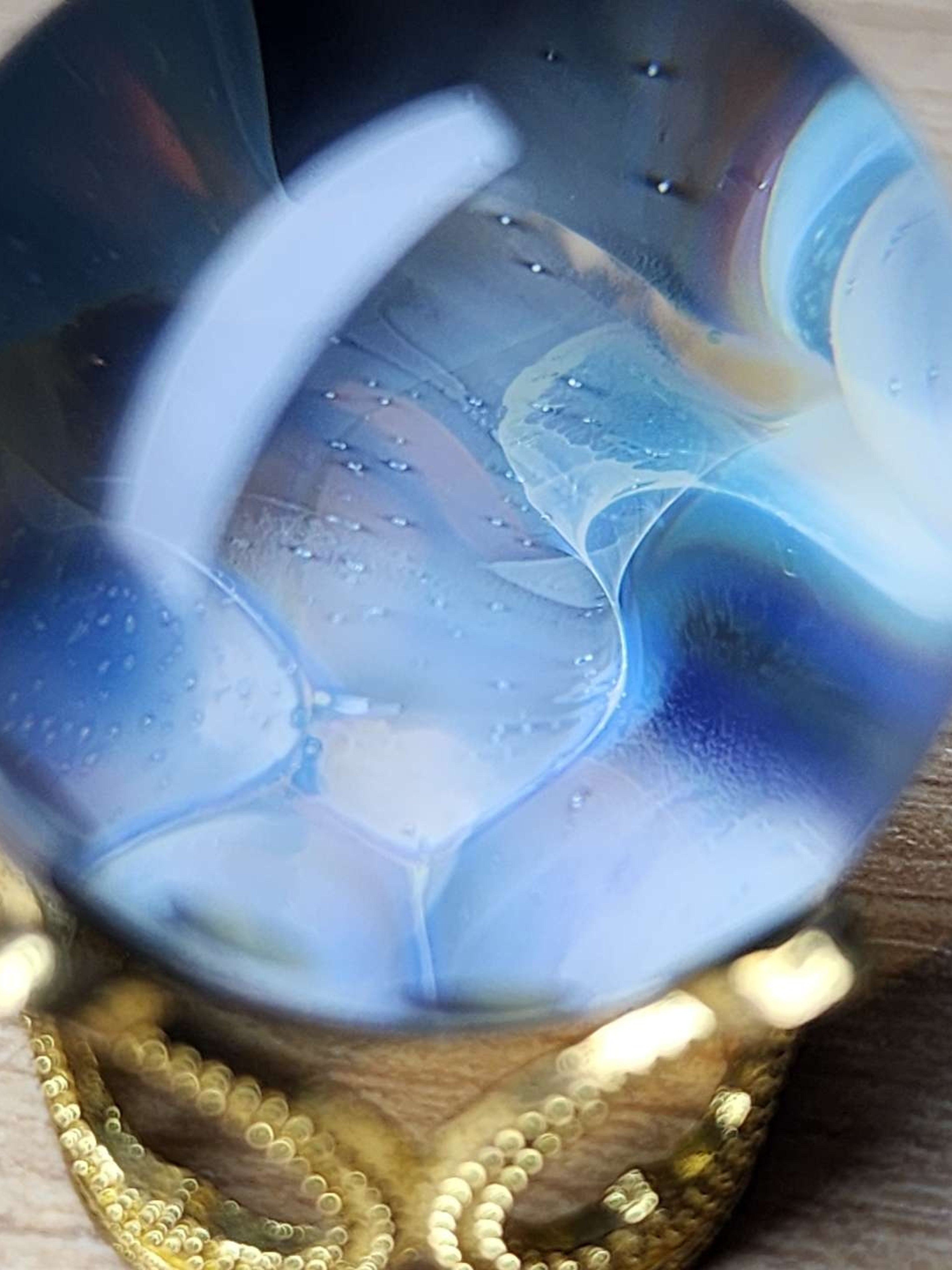 Preview pic of 1.2 inch Silver Fumed Reptile Scale Tech Marble