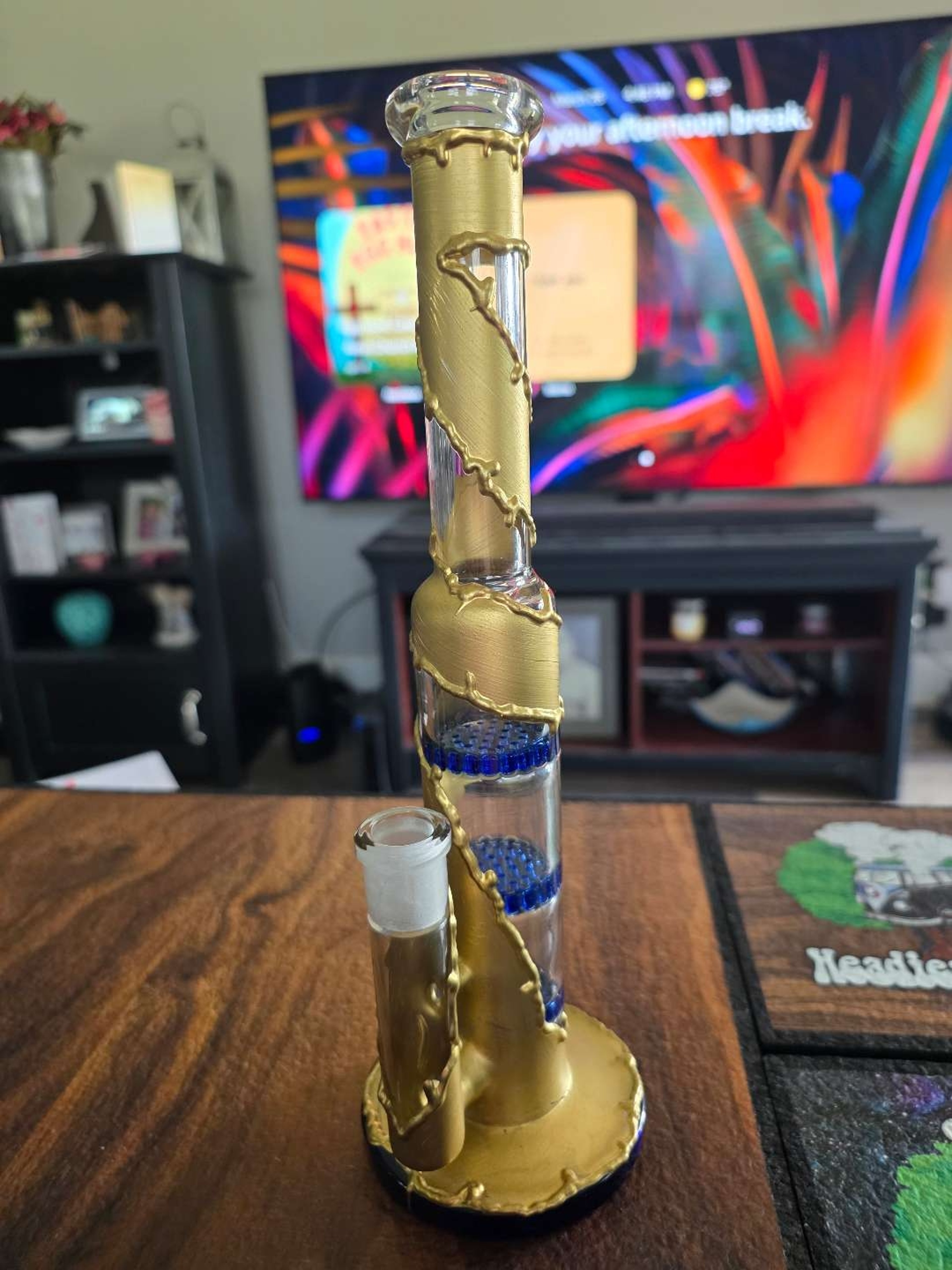 Preview pic of Death and Decay Electroplated Water Pipe