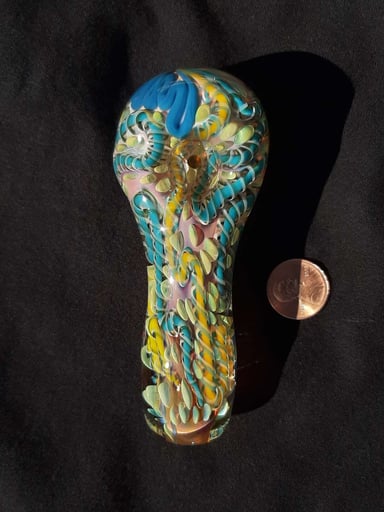 Preview pic of Inside out, color changing, fumed, borosilicate glass pipe