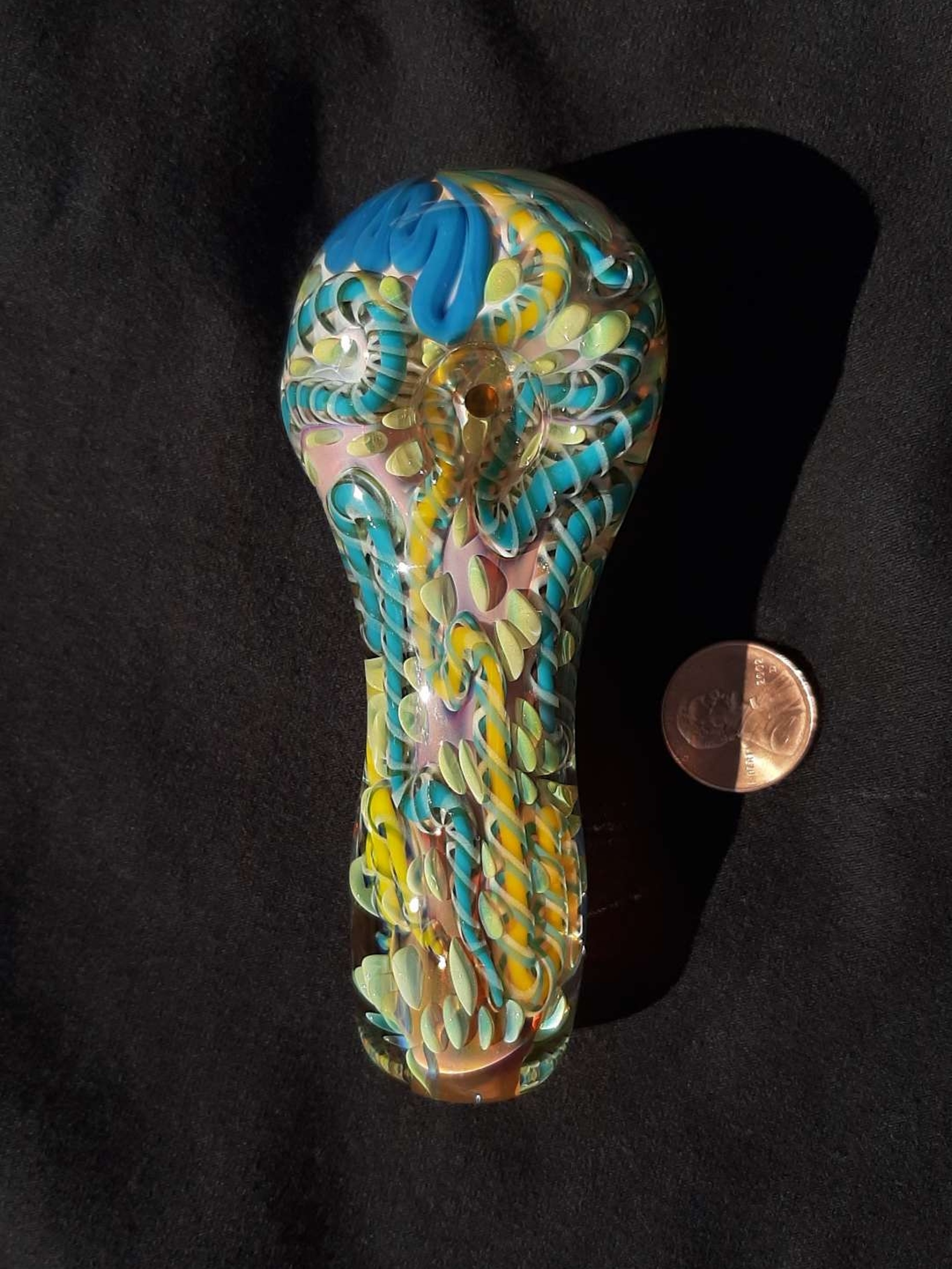 Preview pic of Inside out, color changing, fumed, borosilicate glass pipe