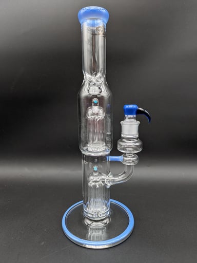 Preview pic of SHEEP GLASS DUAL FIXED 8 ARM STRAIGHT TUBE BONG