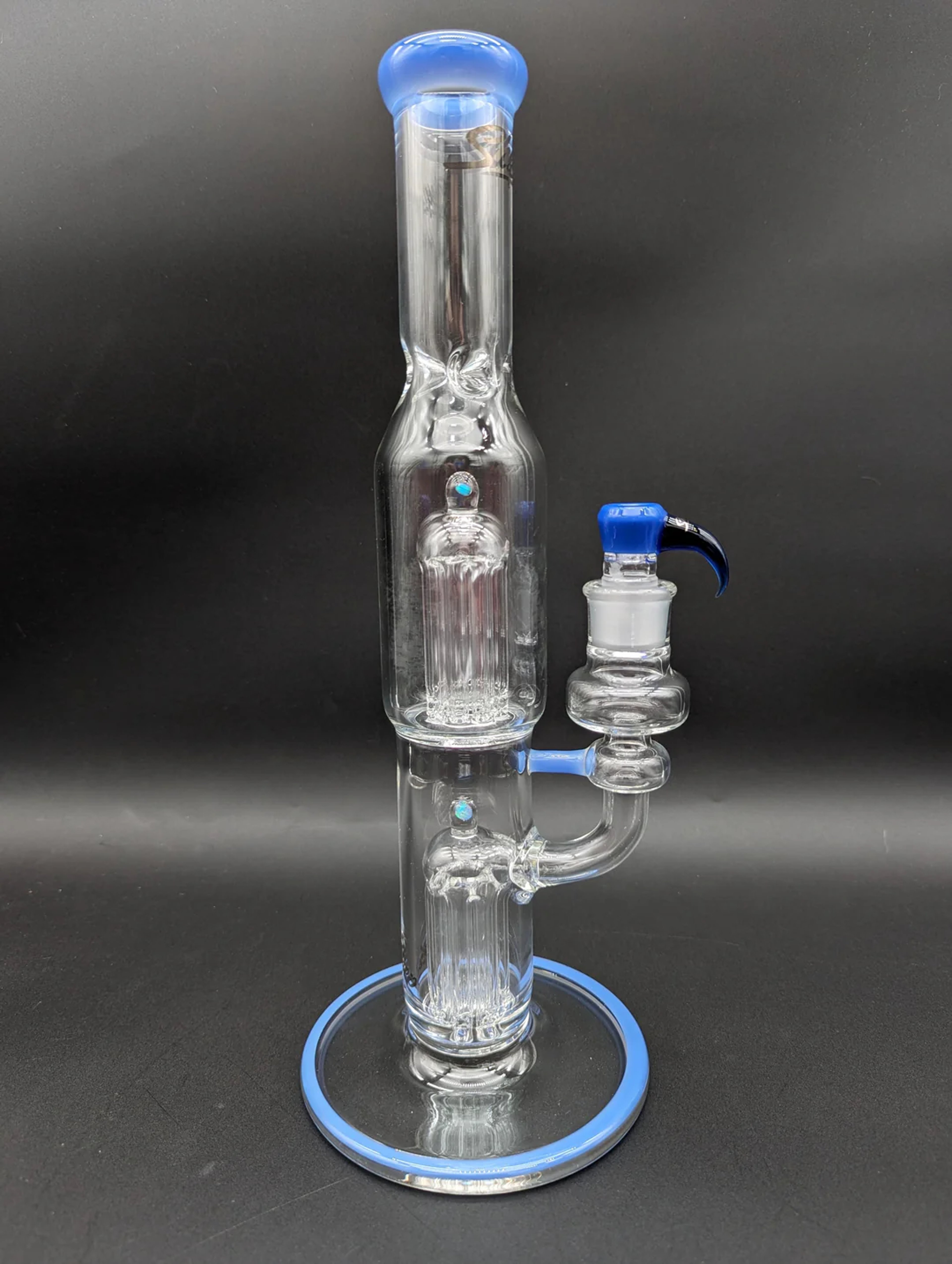 Preview pic of SHEEP GLASS DUAL FIXED 8 ARM STRAIGHT TUBE BONG