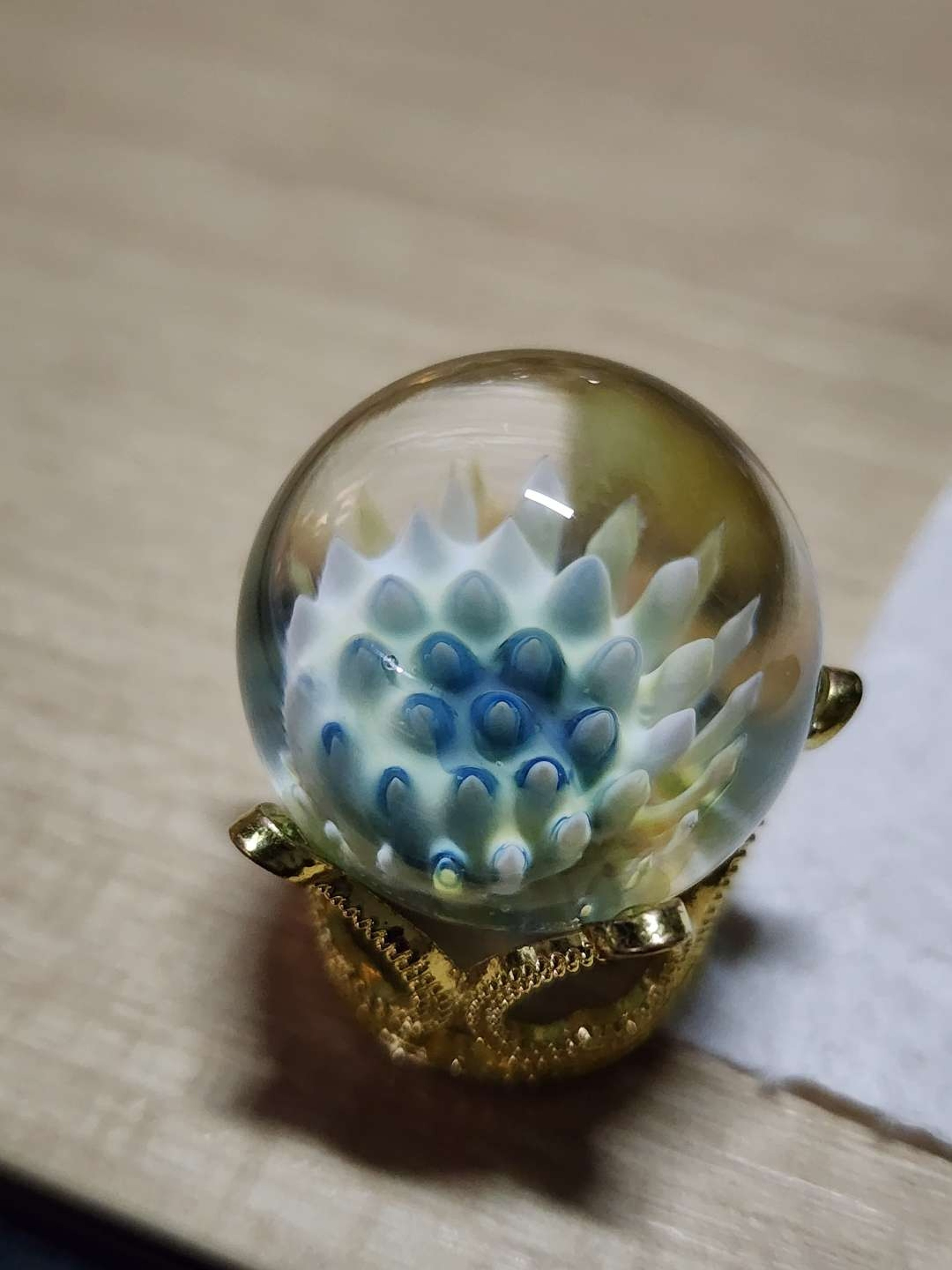 Preview pic of 1 inch winter wonder land Implosion Marble