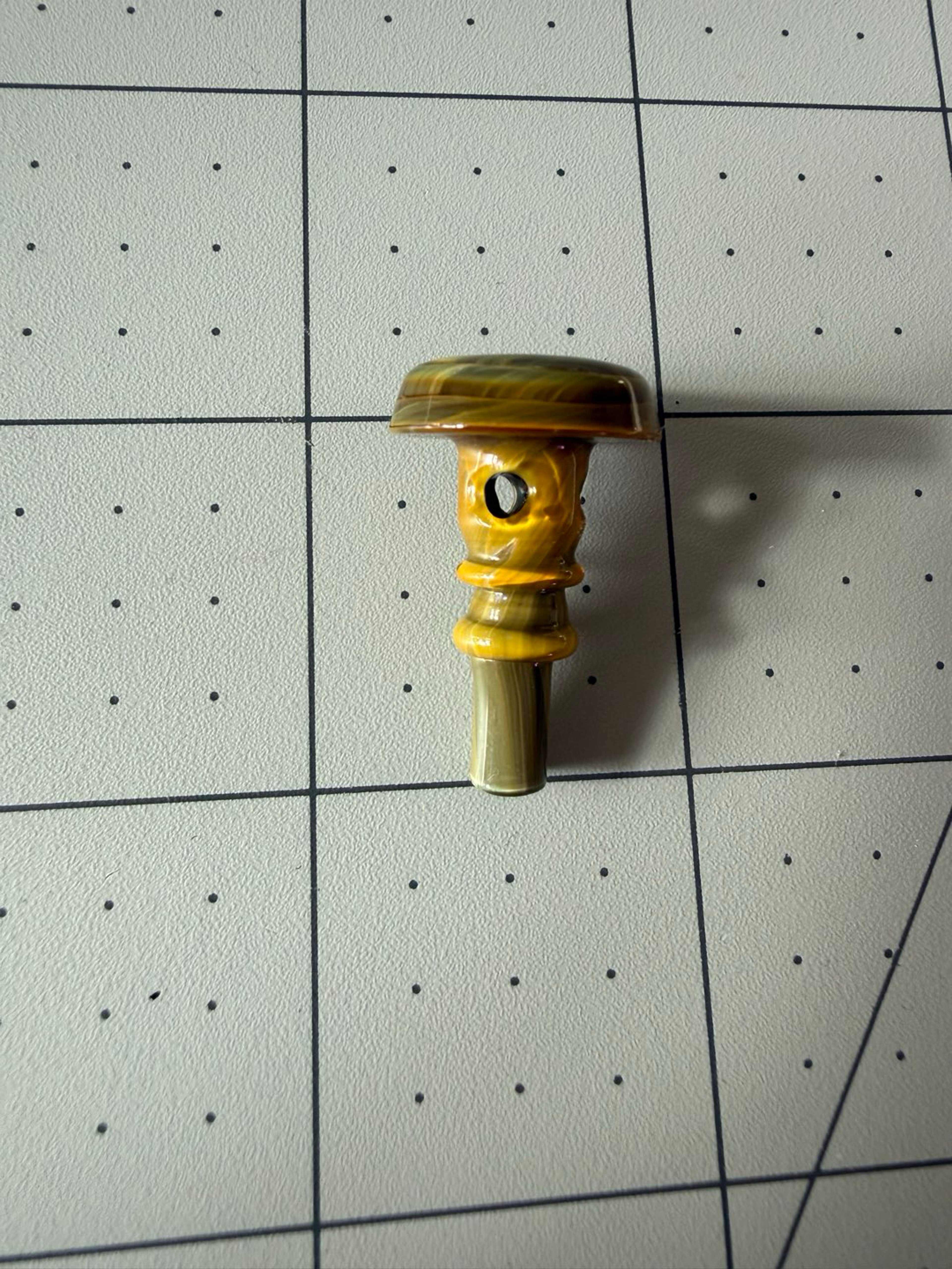 Preview pic of Empire glassworks Puffco peak glass green brown swirl 3DXL joystick cap