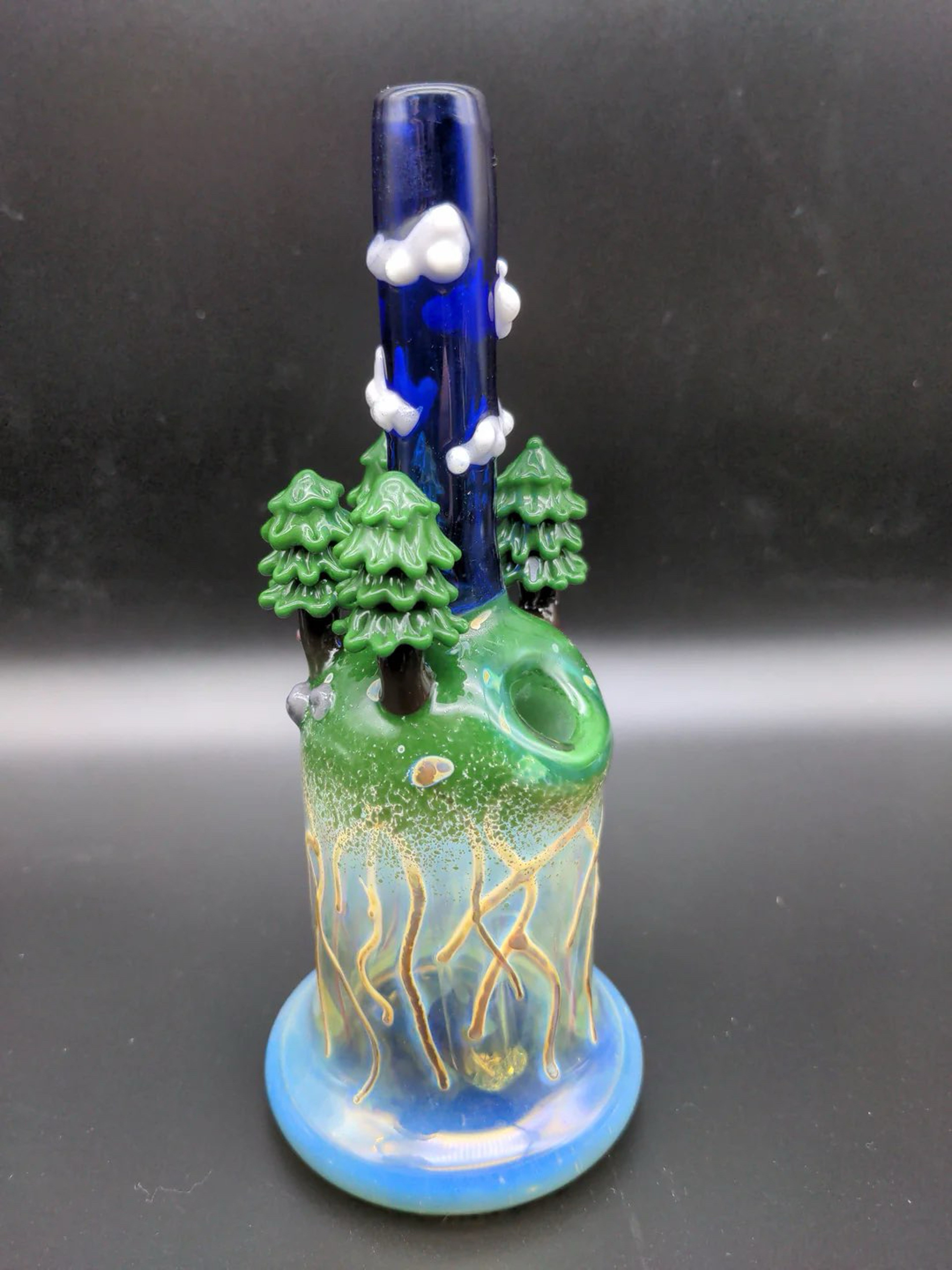 Preview pic of 7" FOREST SKY TUBE RIG 10MM - LOS1 GLASS