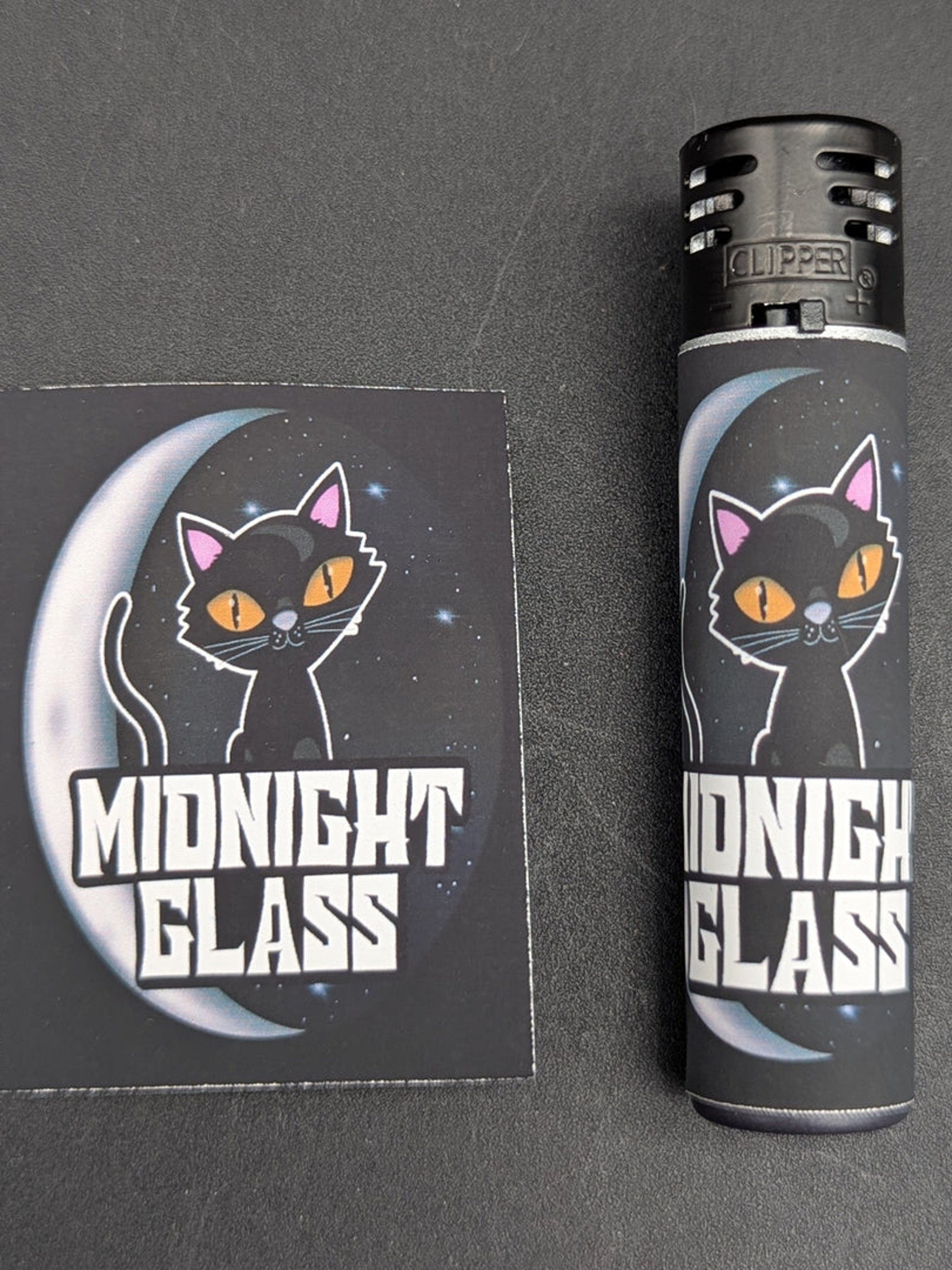($0.50) MIDNIGHT GLASS CLIPPER LIGHTER WRAPS image 0