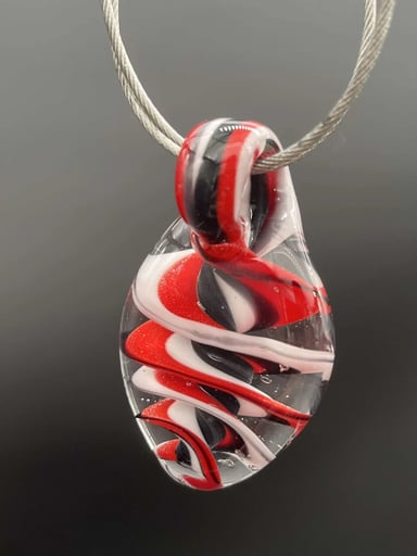 Preview pic of ASSORTED HANDMADE GLASS PENDANTS - LLG