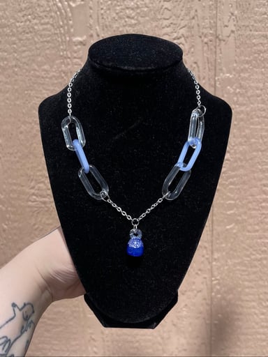 Preview pic of Blueberry Chain Choker Necklace
