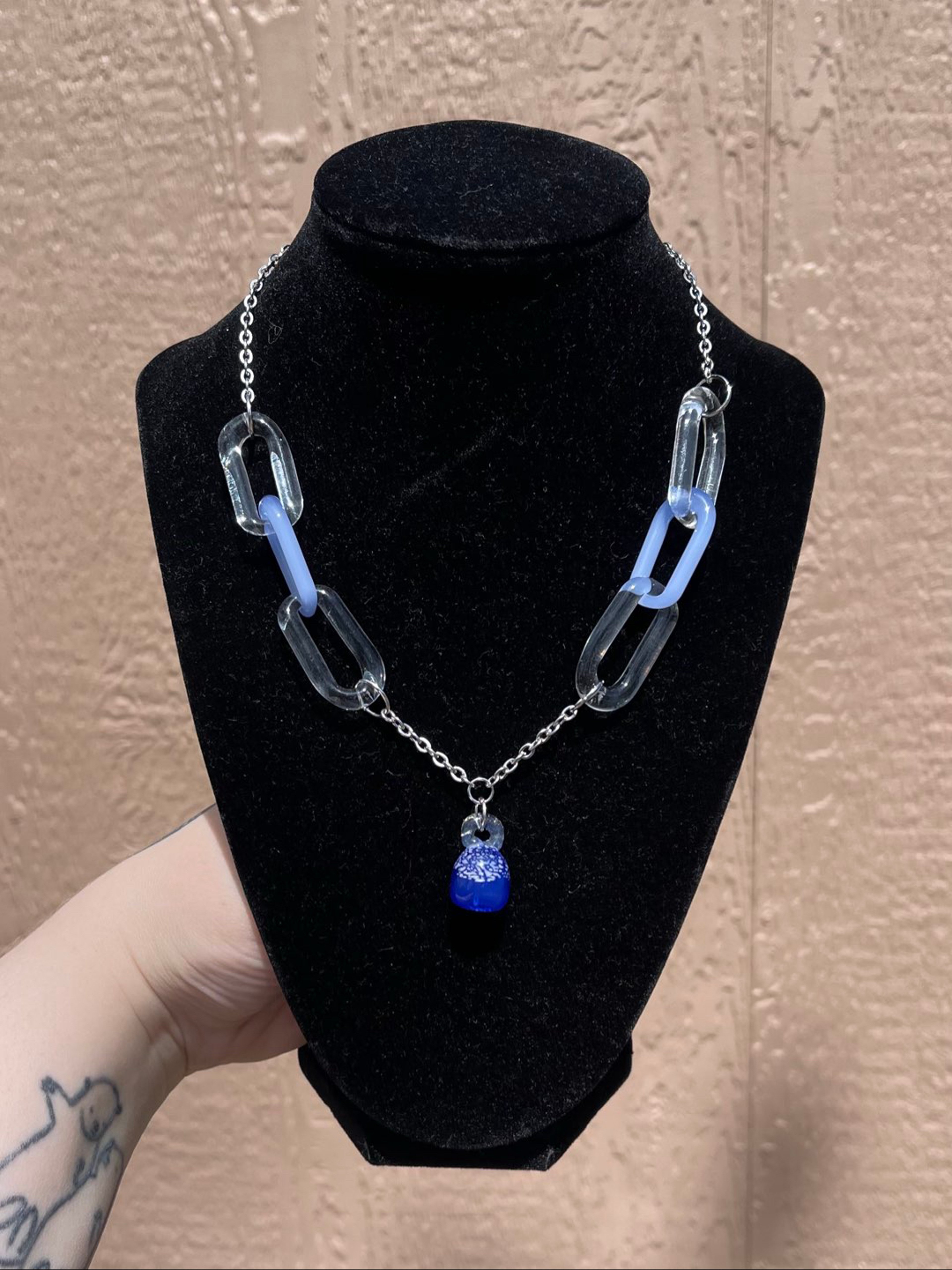 Preview pic of Blueberry Chain Choker Necklace