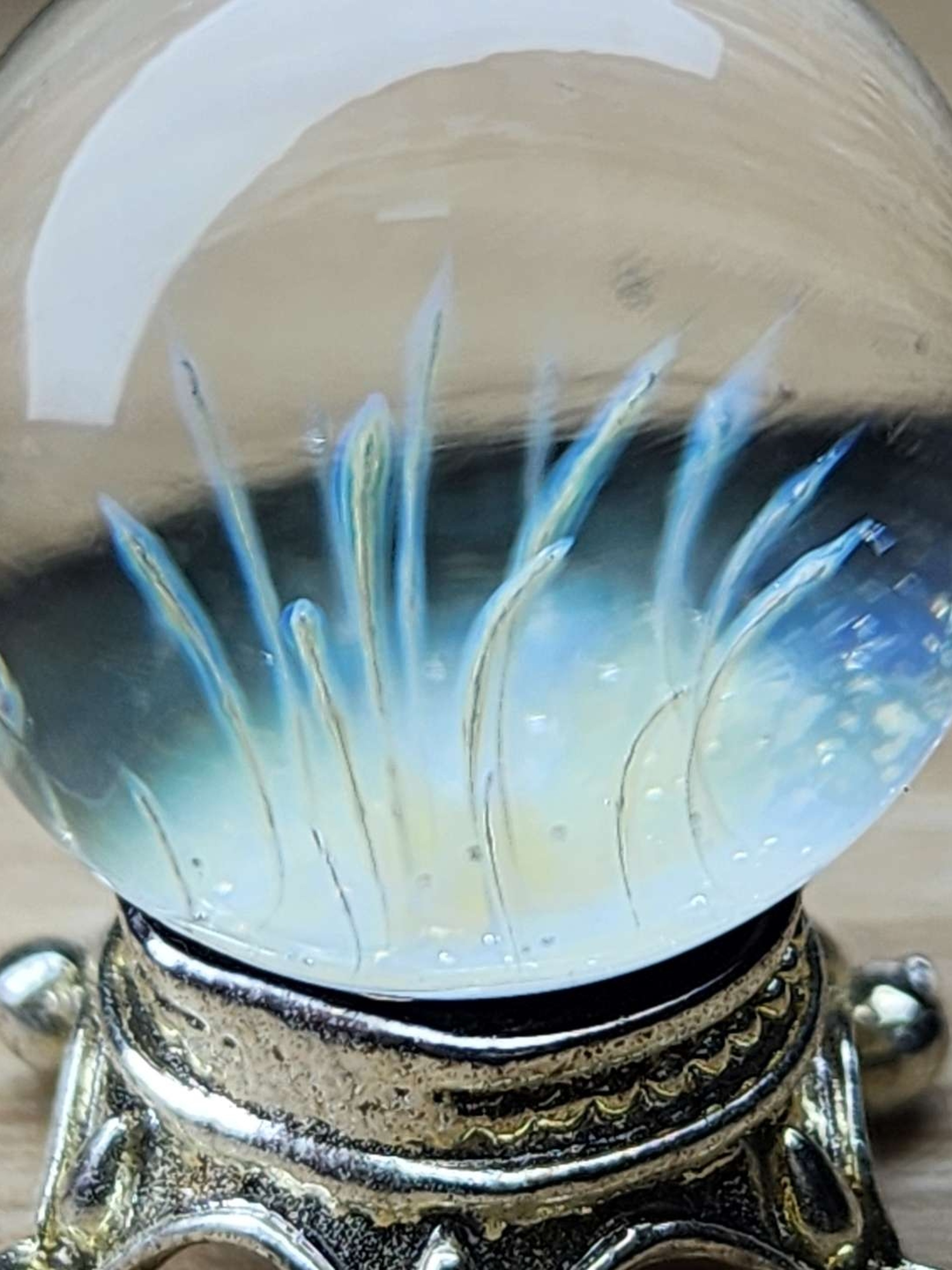 Preview pic of 0.7 inch Silver fume Implosion Marble