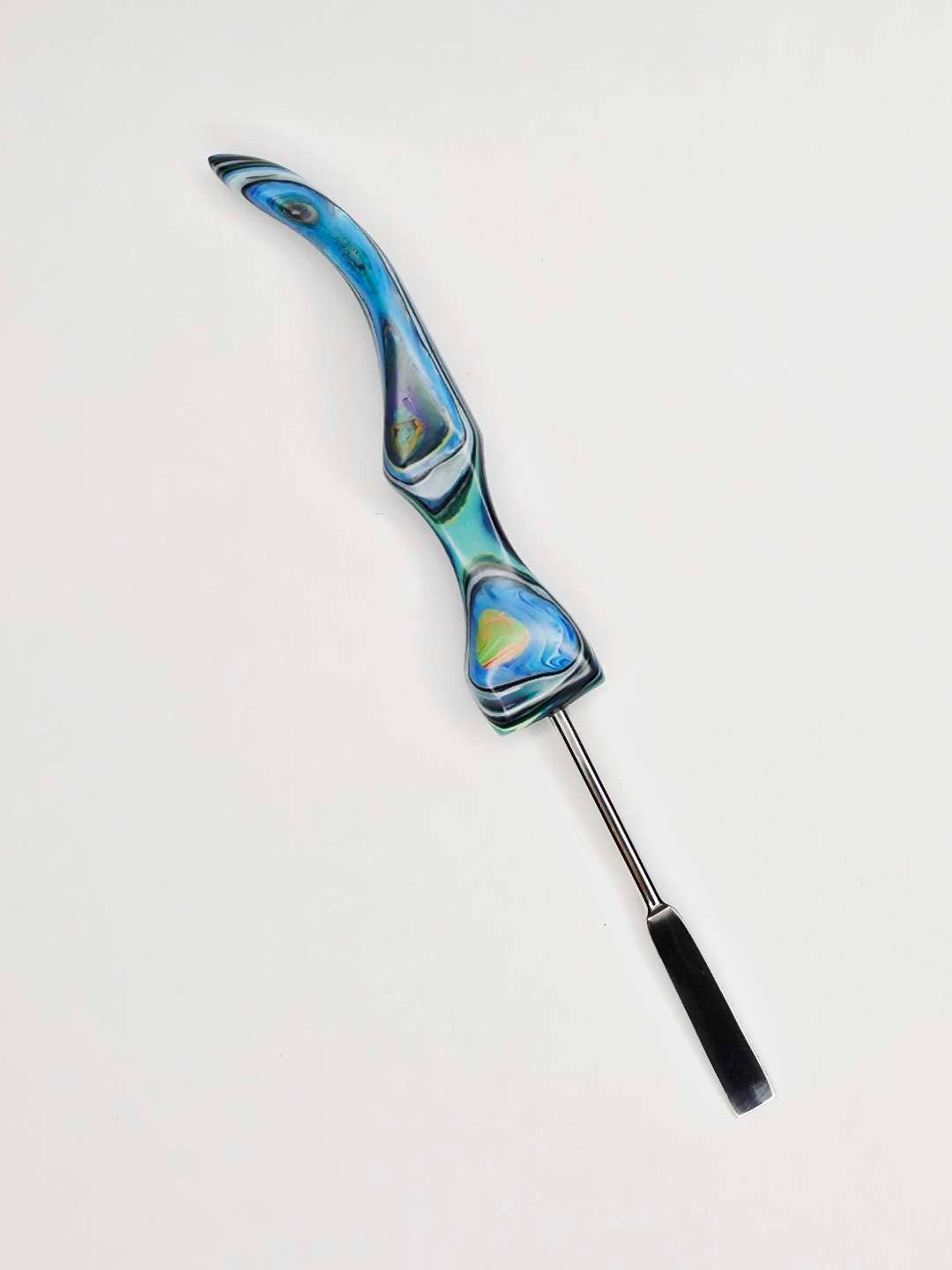 The "Neptune’s Pulse" Handmade Recycled HDPE Plastic Dab Tool- by The Mellow Box image 0