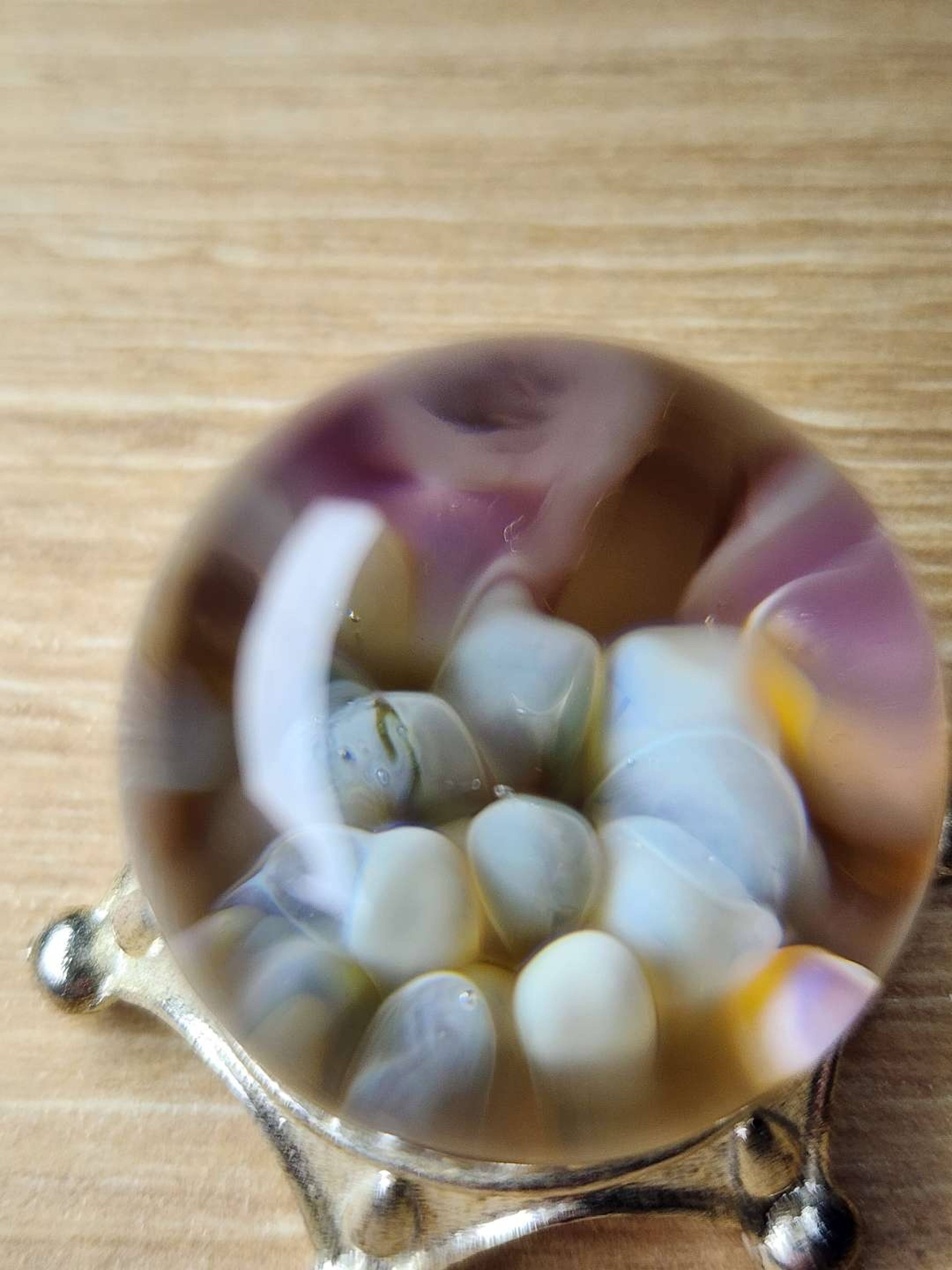 Preview pic of Silver fume dot Implosion with pink accents