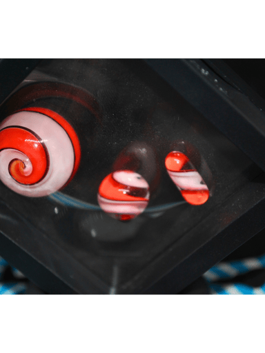 Preview pic of Twisted cane terp slurper set "red"