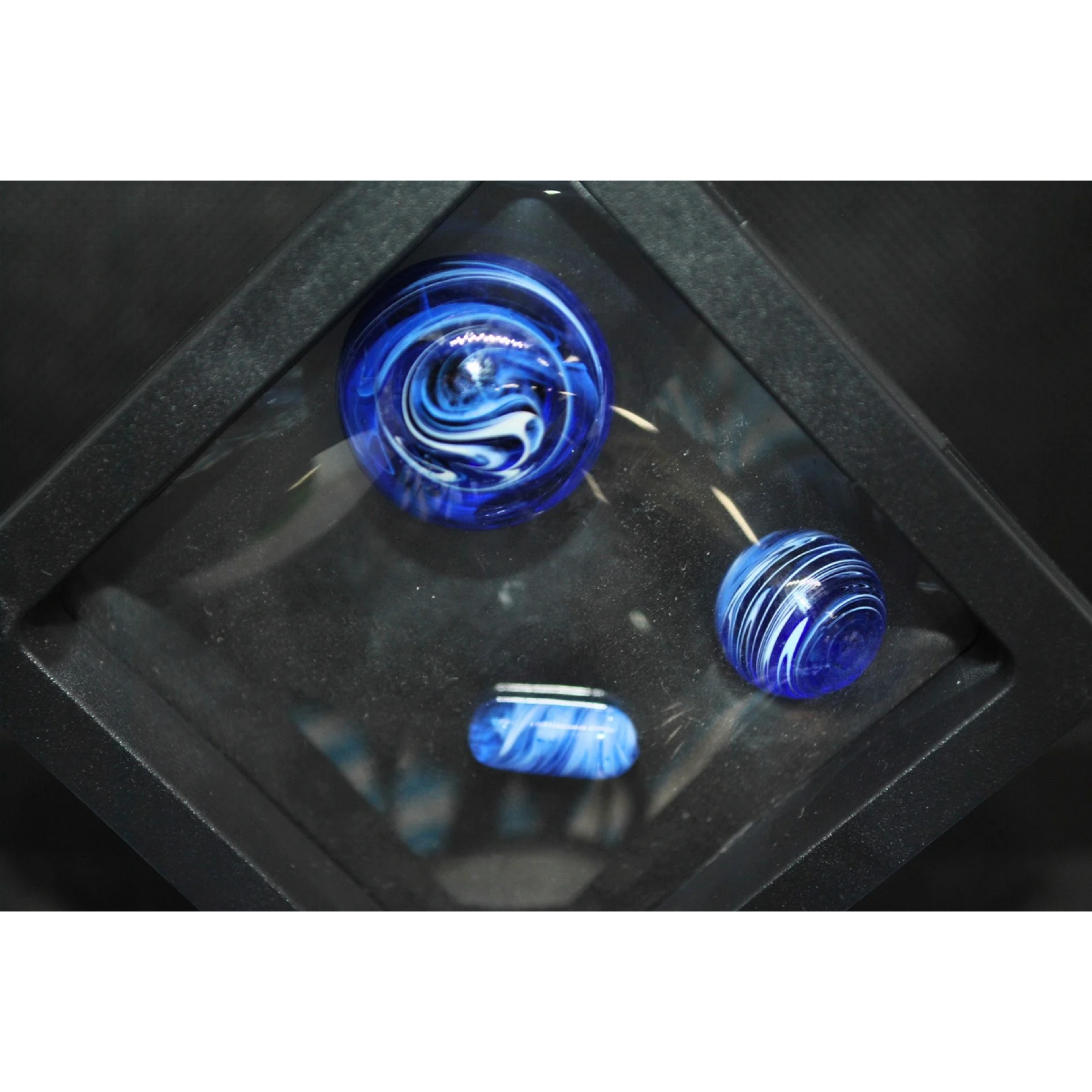 Preview pic of Swirl terp slurper set "blue"