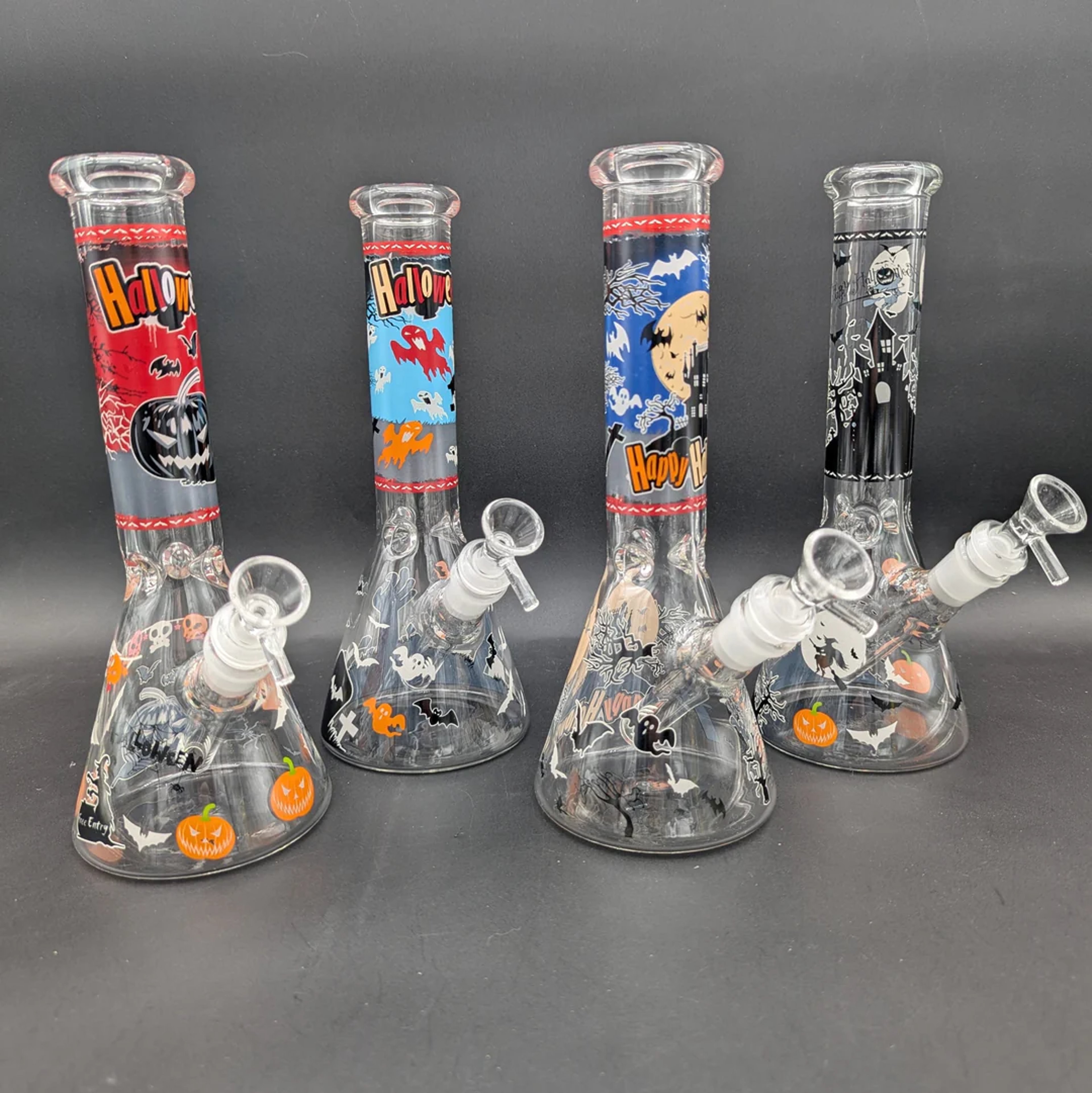 Preview pic of 10" HALLOWEEN ASSORTED BEAKER BONGS