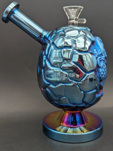 Preview pic of IRIDESCENT DRAGON EGG BUBBLER 6"