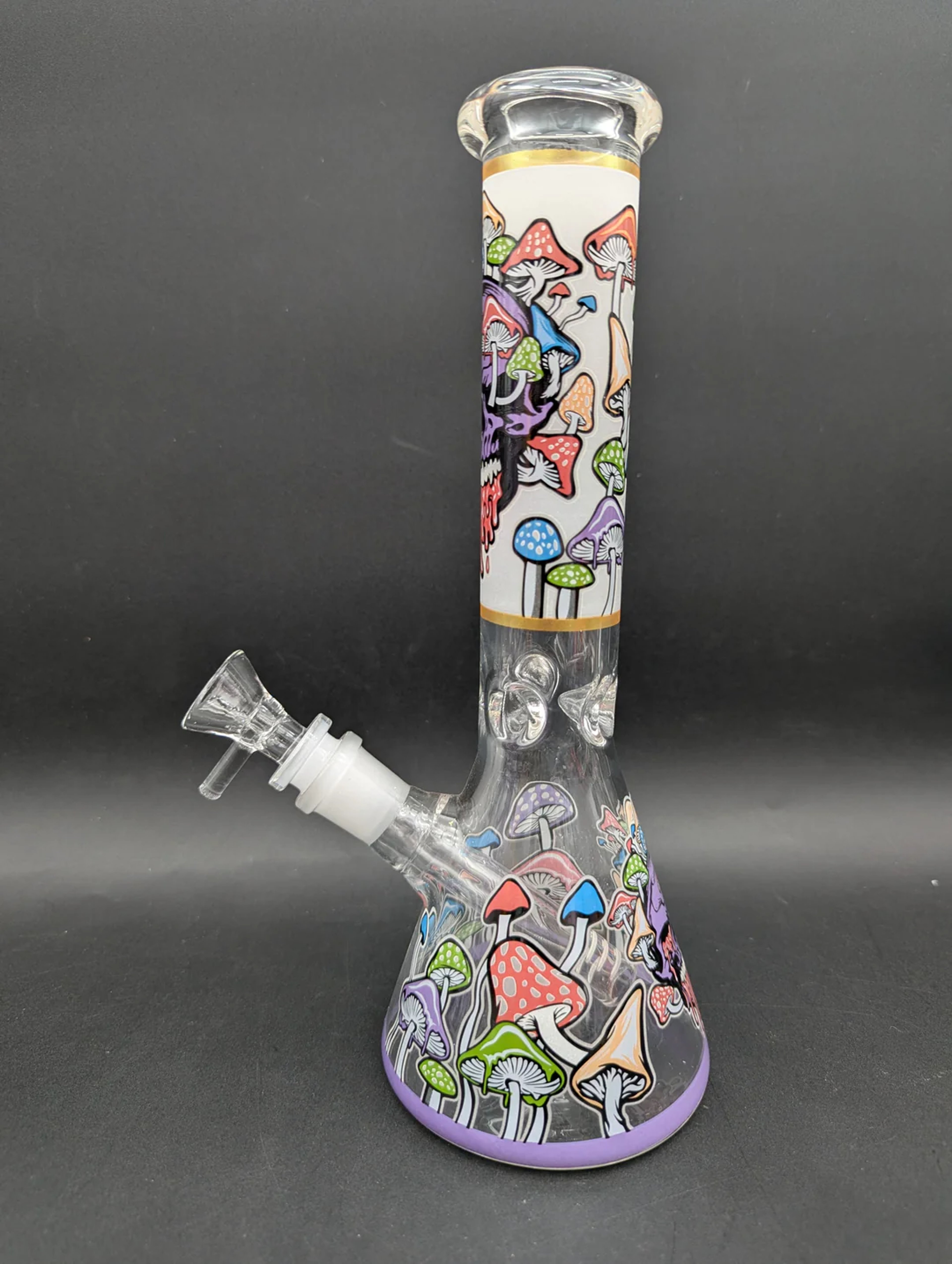 Preview pic of 10" MUSHROOM SKULL CLASSIC BEAKER BONGS