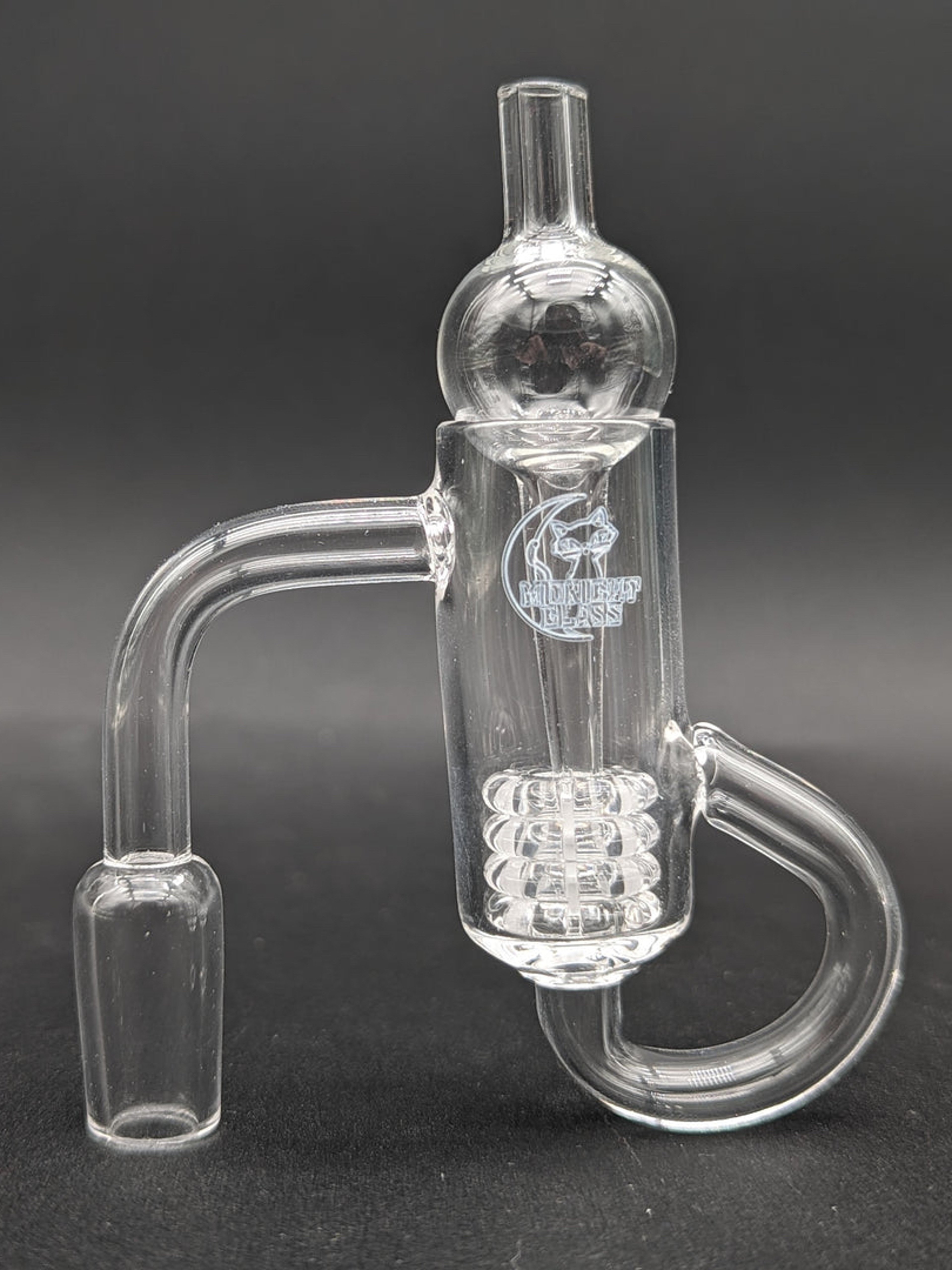 MIDNIGHT QUARTZ DIAMOND KNOT LOOP BANGER 14MM image 0