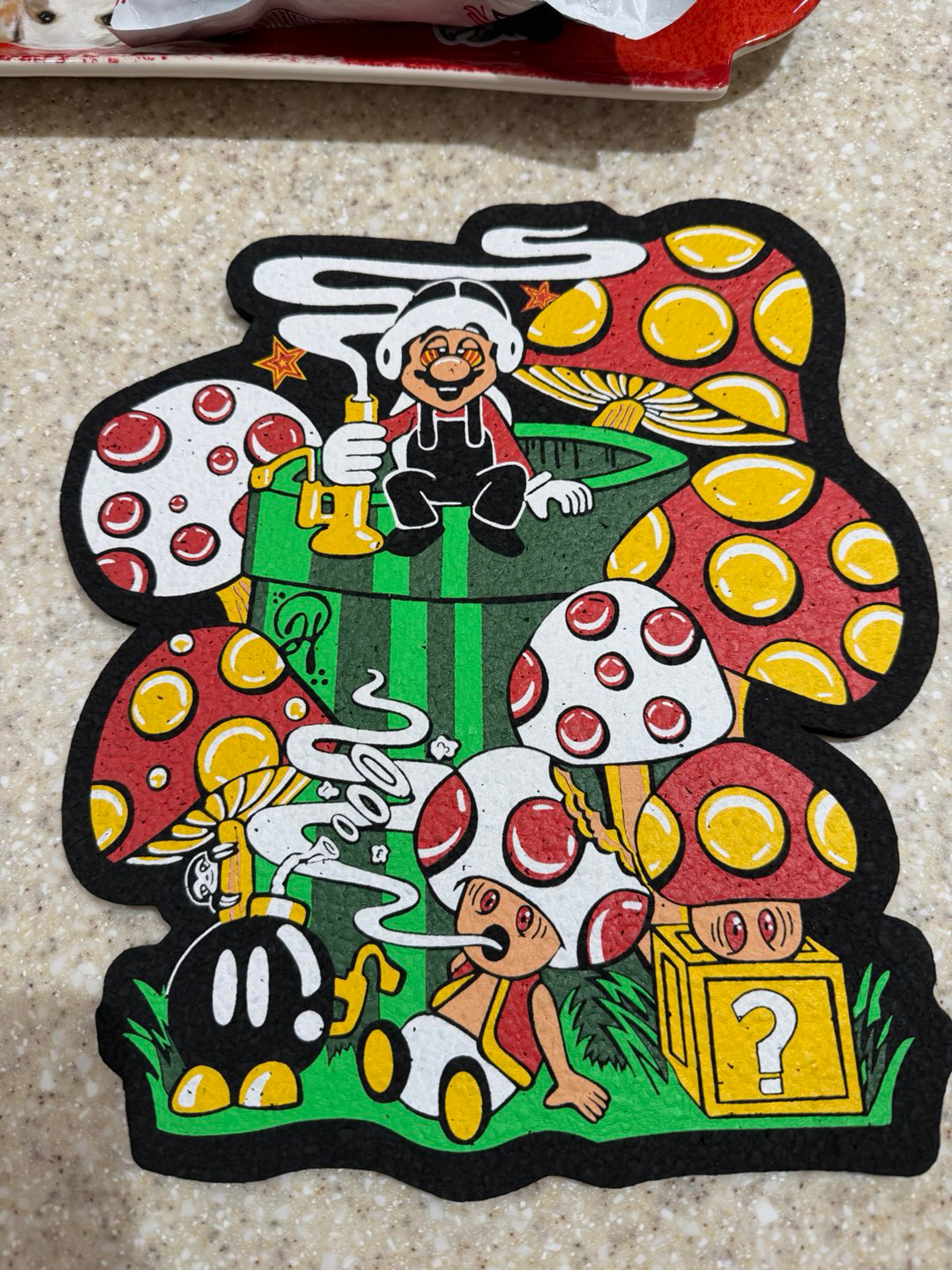 Preview pic of UV Mario Hotbox Time Warp Moodmat: Retro Sloth x Emporium Collab