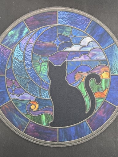 Preview pic of MIDNIGHT GLASS "STAINED GLASS" DAB MAT
