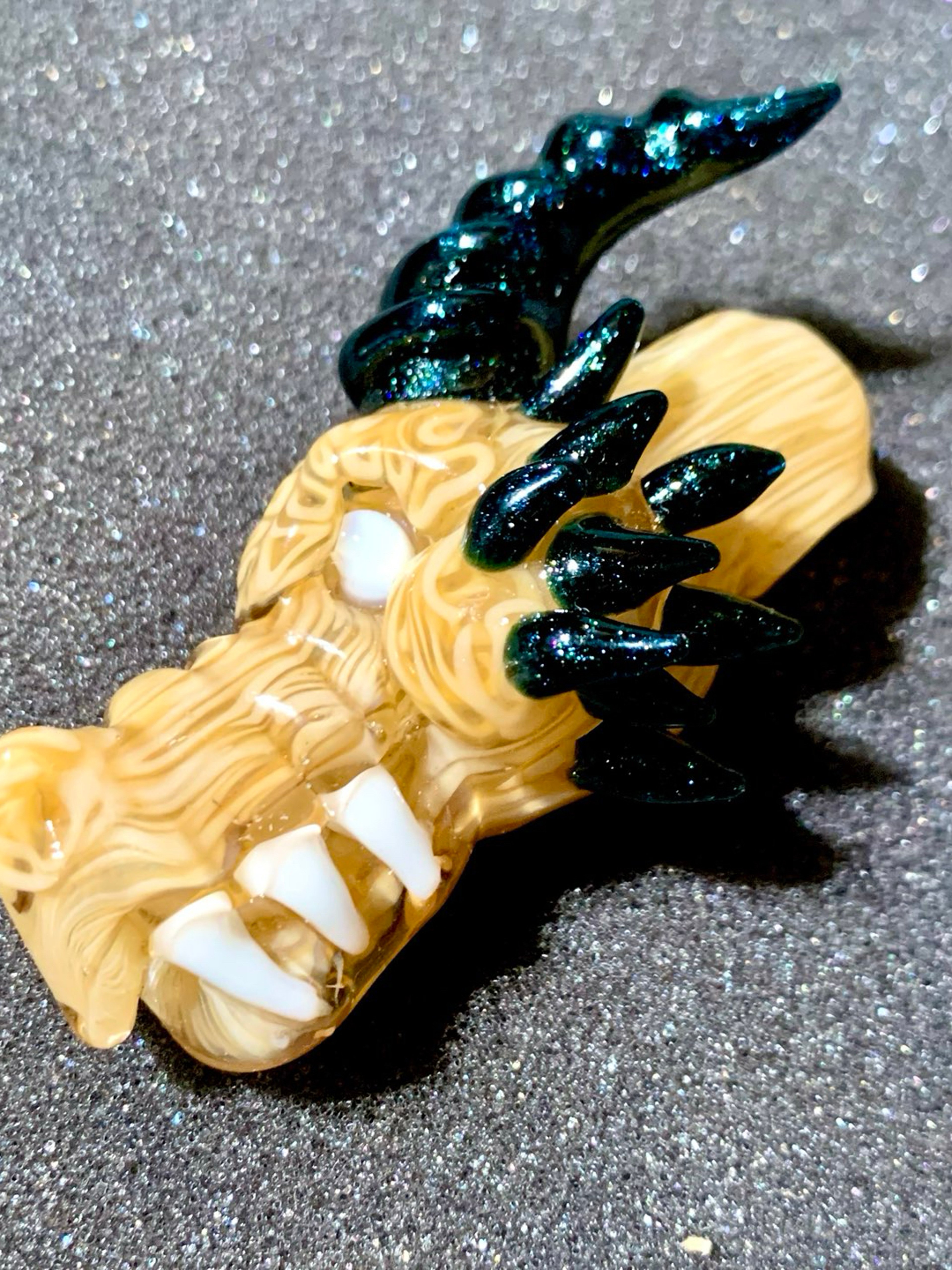 Dojo Glass x Tony Kazy Ramen Noodle Dragon Pendant image 0