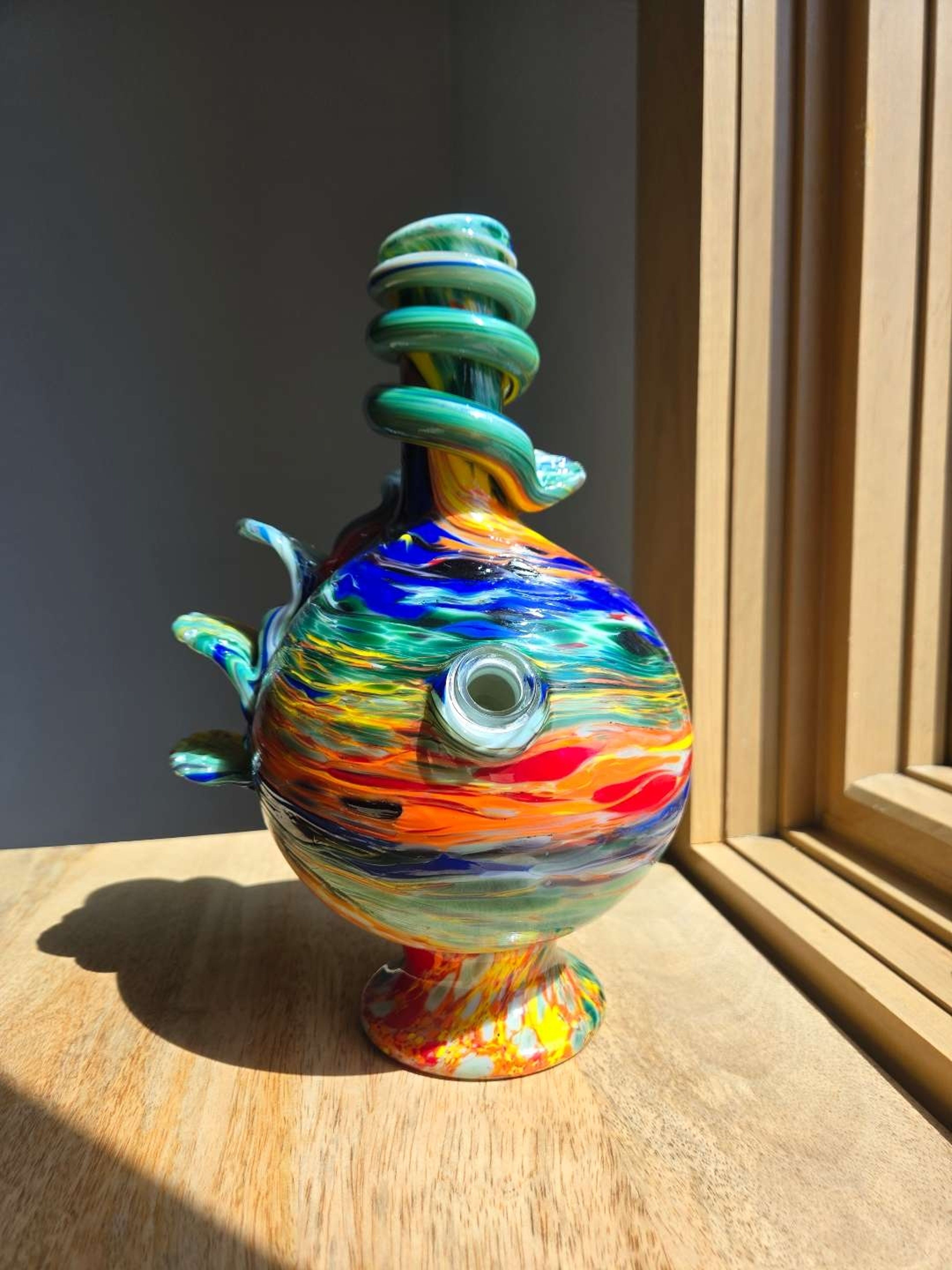Preview pic of Special K 10 Inch Rainbow Bubble Bomg With Cookie Foot
