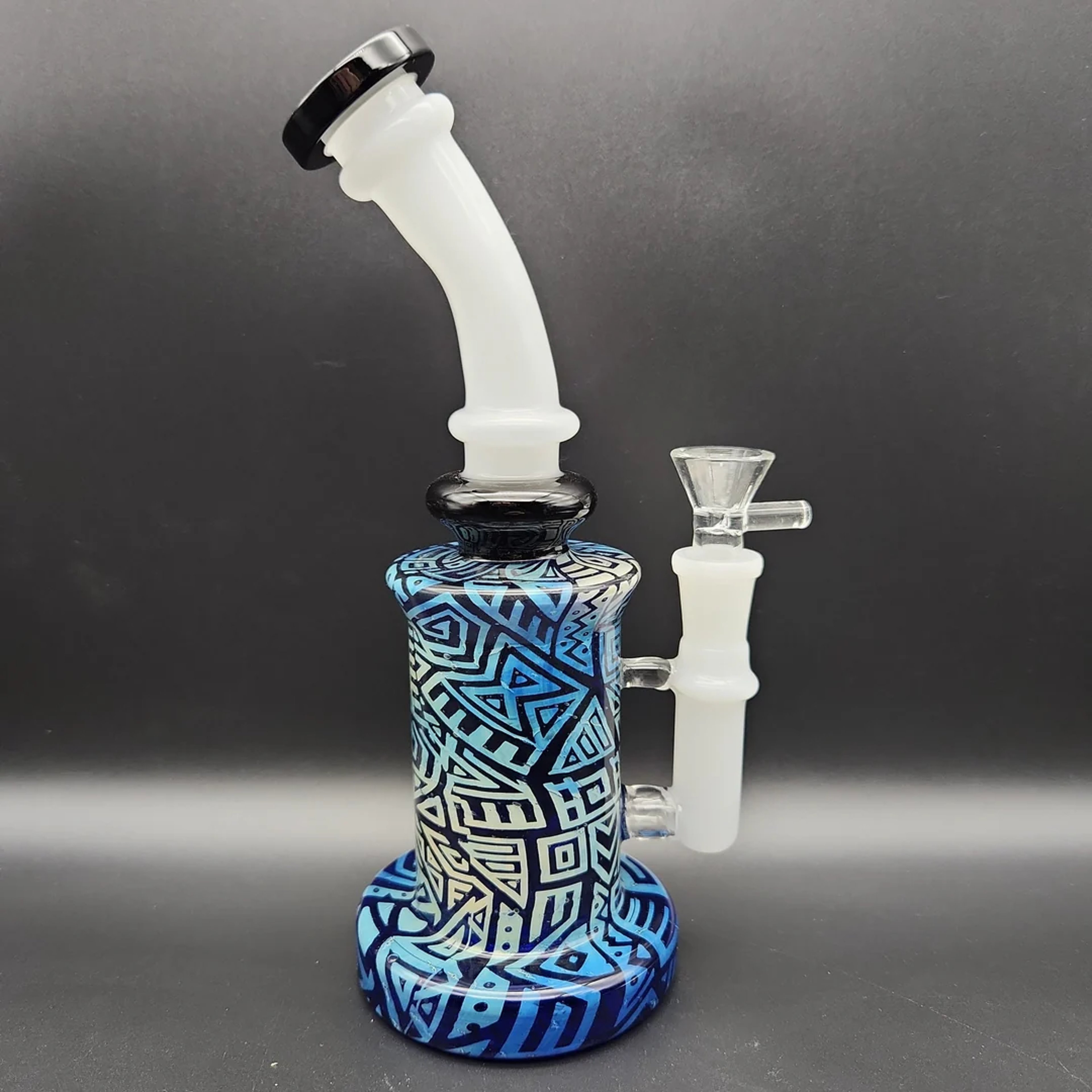 Preview pic of 9.5" ETCHED HOLLOWFOOT WATER PIPE