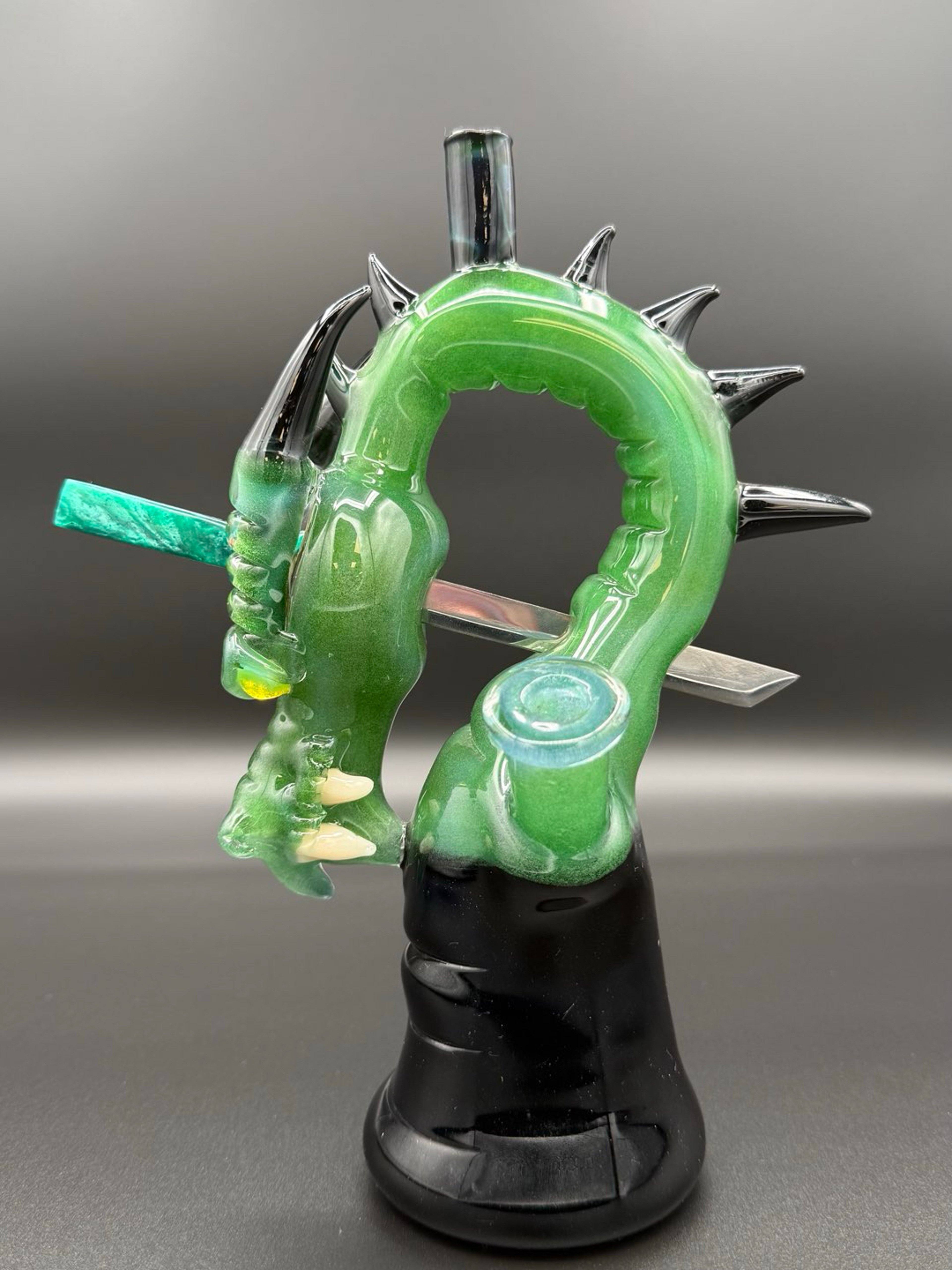 Preview pic of Tony Kazy Glow in the Dark Slain Dragon with Sword Dabber