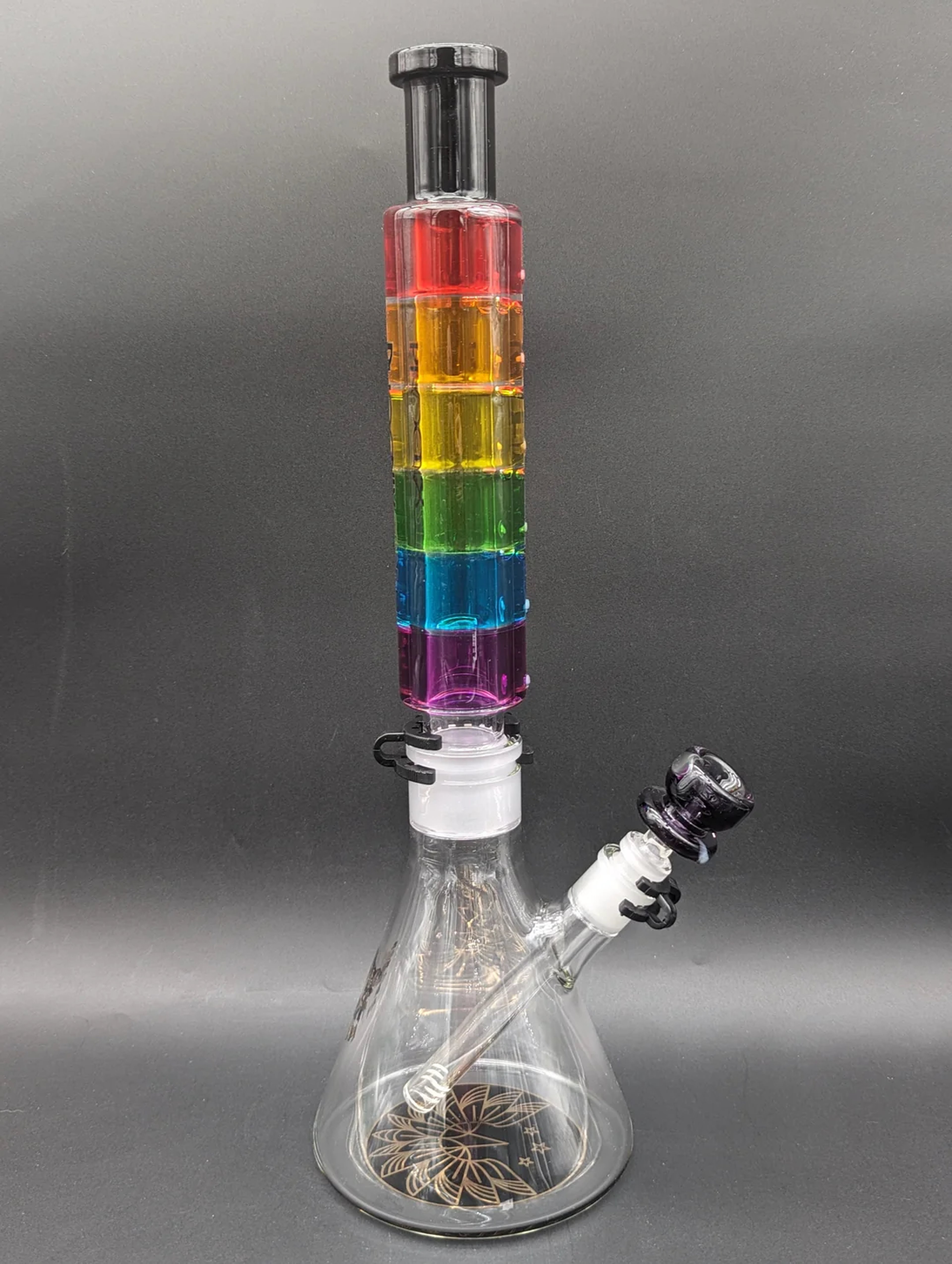 Preview pic of PHOENIX 16" DETACHABLE RAINBOW FREEZE BONG