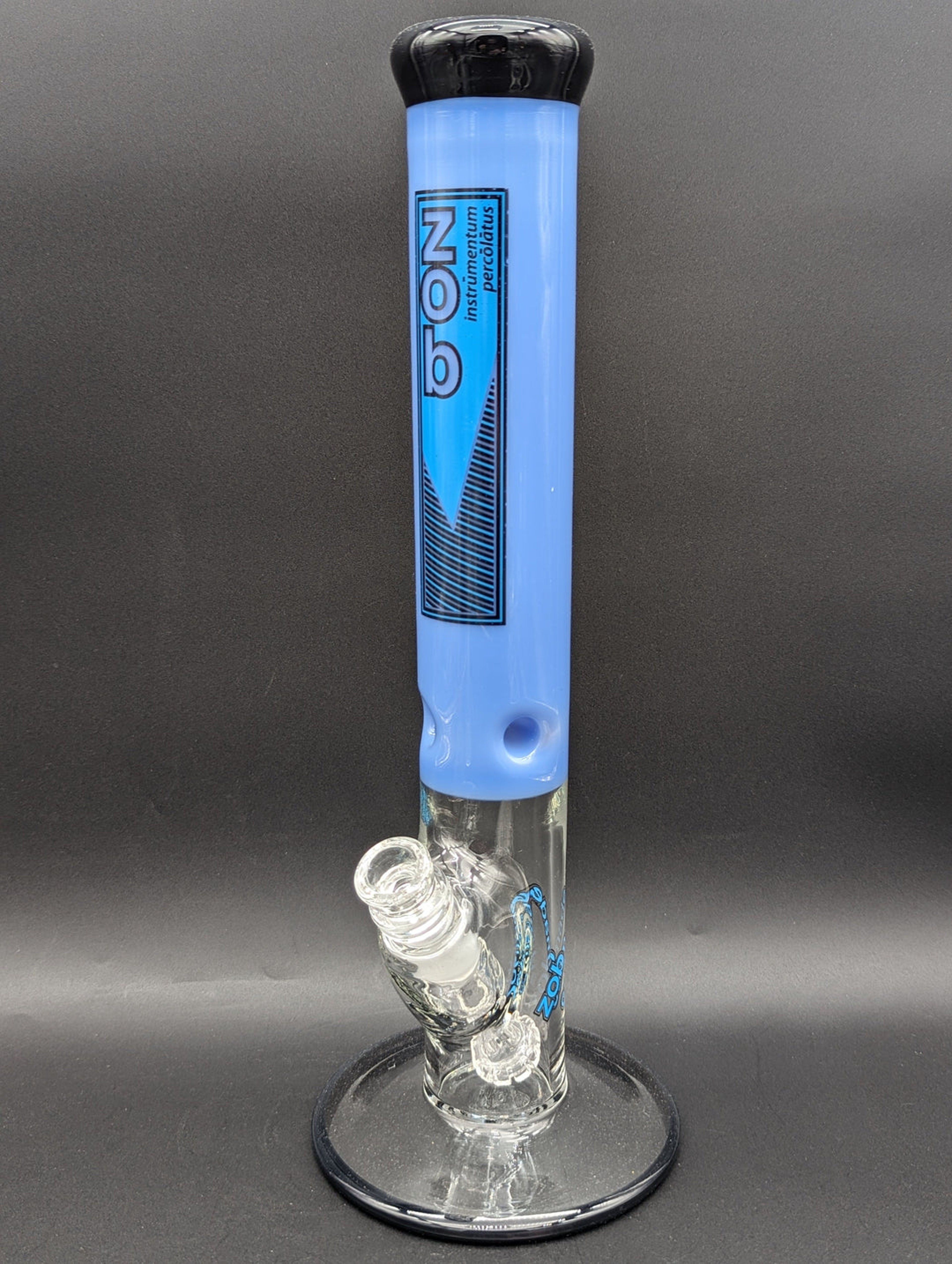 Preview pic of 14" ZOB GLASS STRAIGHT TUBE W/ COLOR