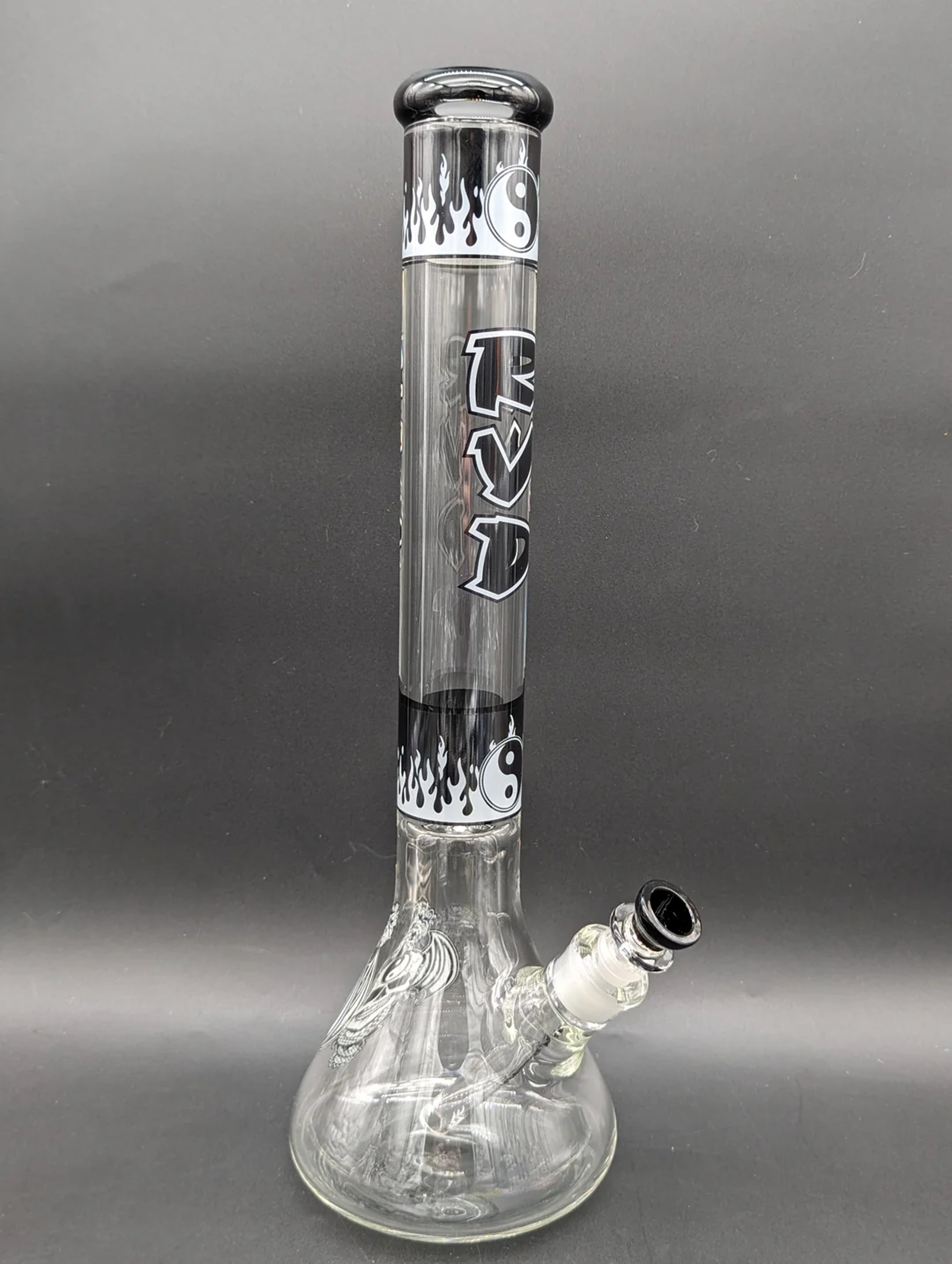 Preview pic of RVD GLASS FLAMING ZEN BEAKER BONG