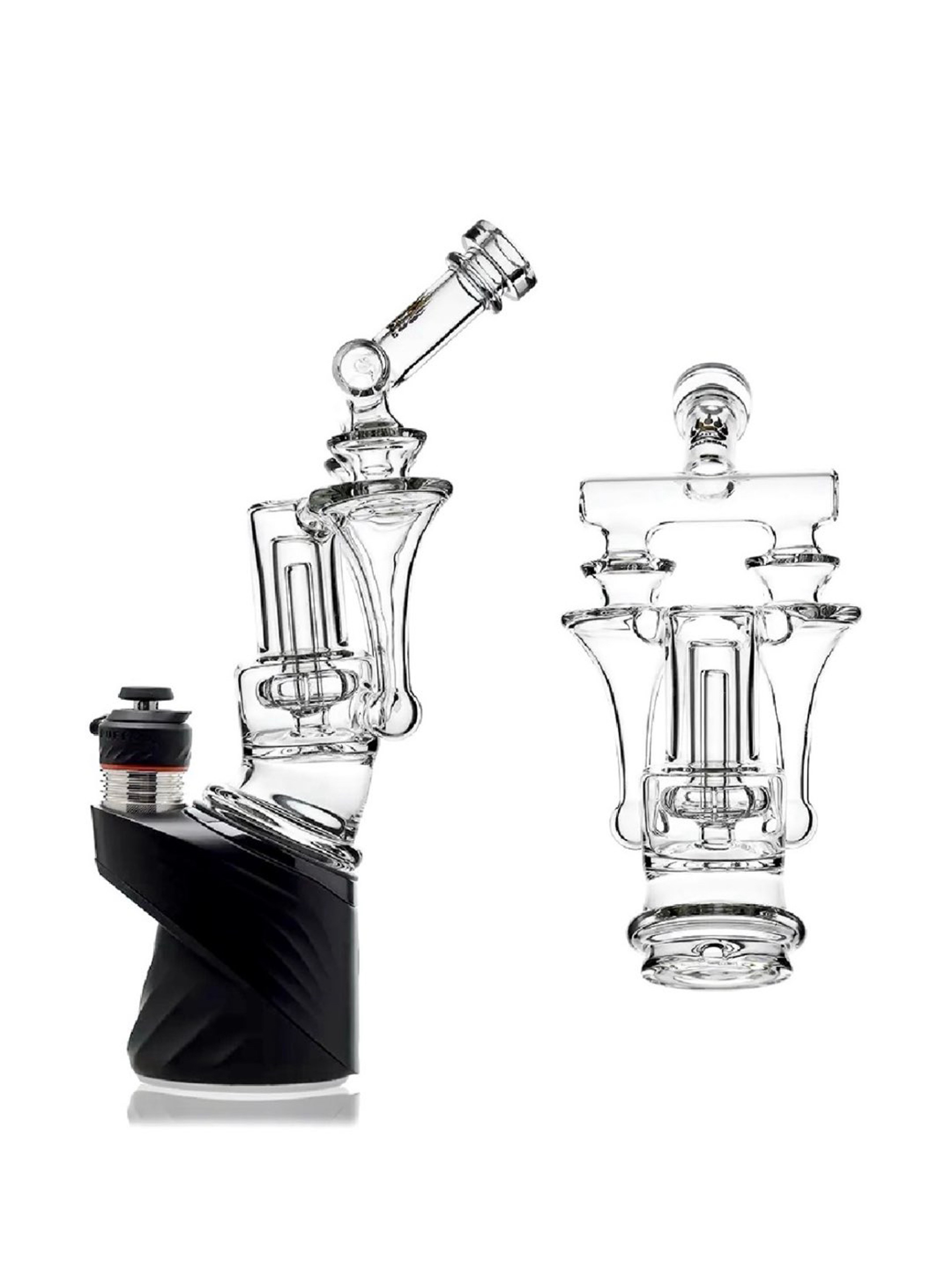 Dual Wheel Recycler Glass Attachment for Puffco Peak OG & Pro image 0