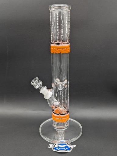 Preview pic of 14.5" HVY GLASS COLOR SCRIBBLE TUBE