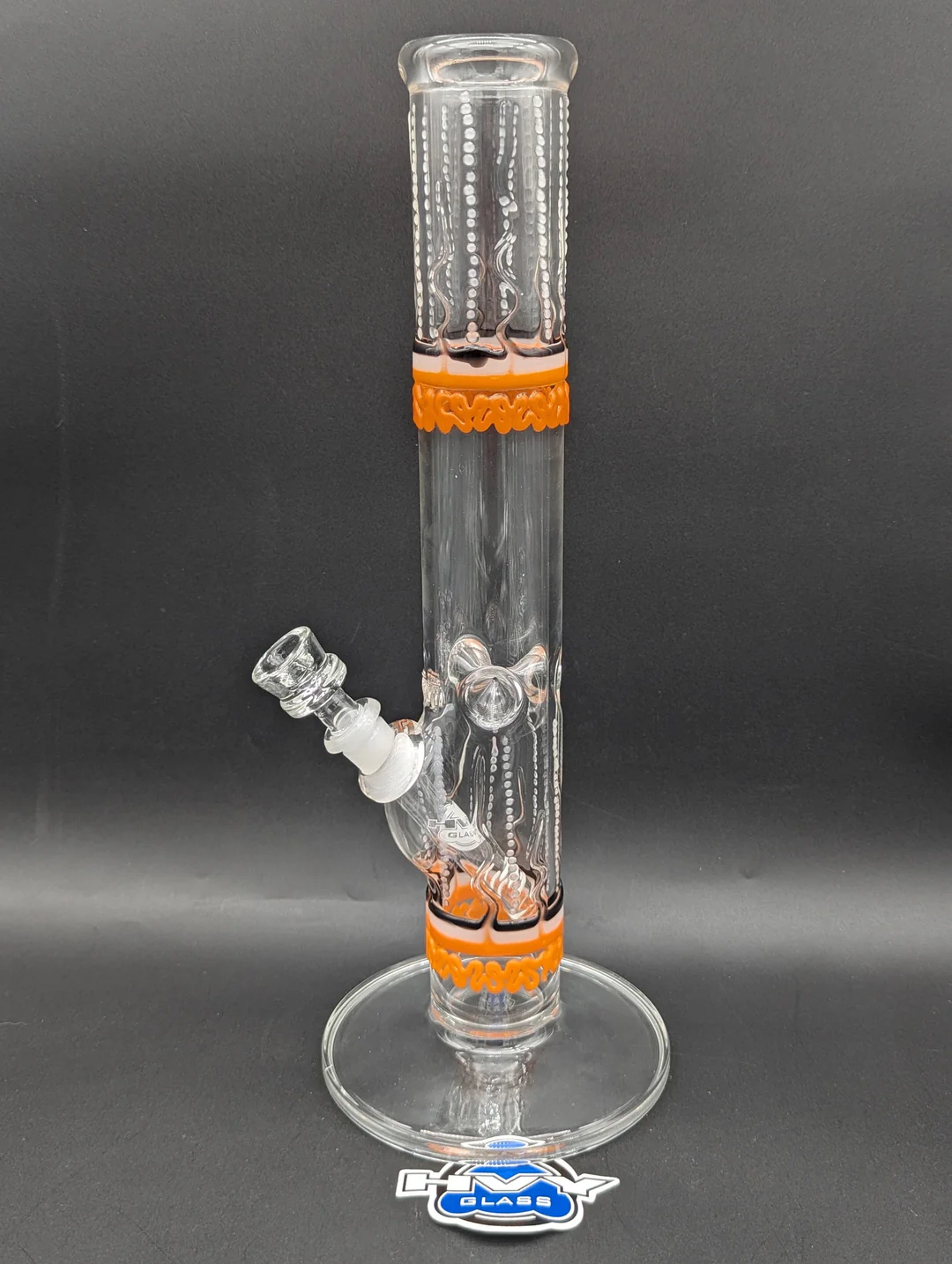 Preview pic of 14.5" HVY GLASS COLOR SCRIBBLE TUBE
