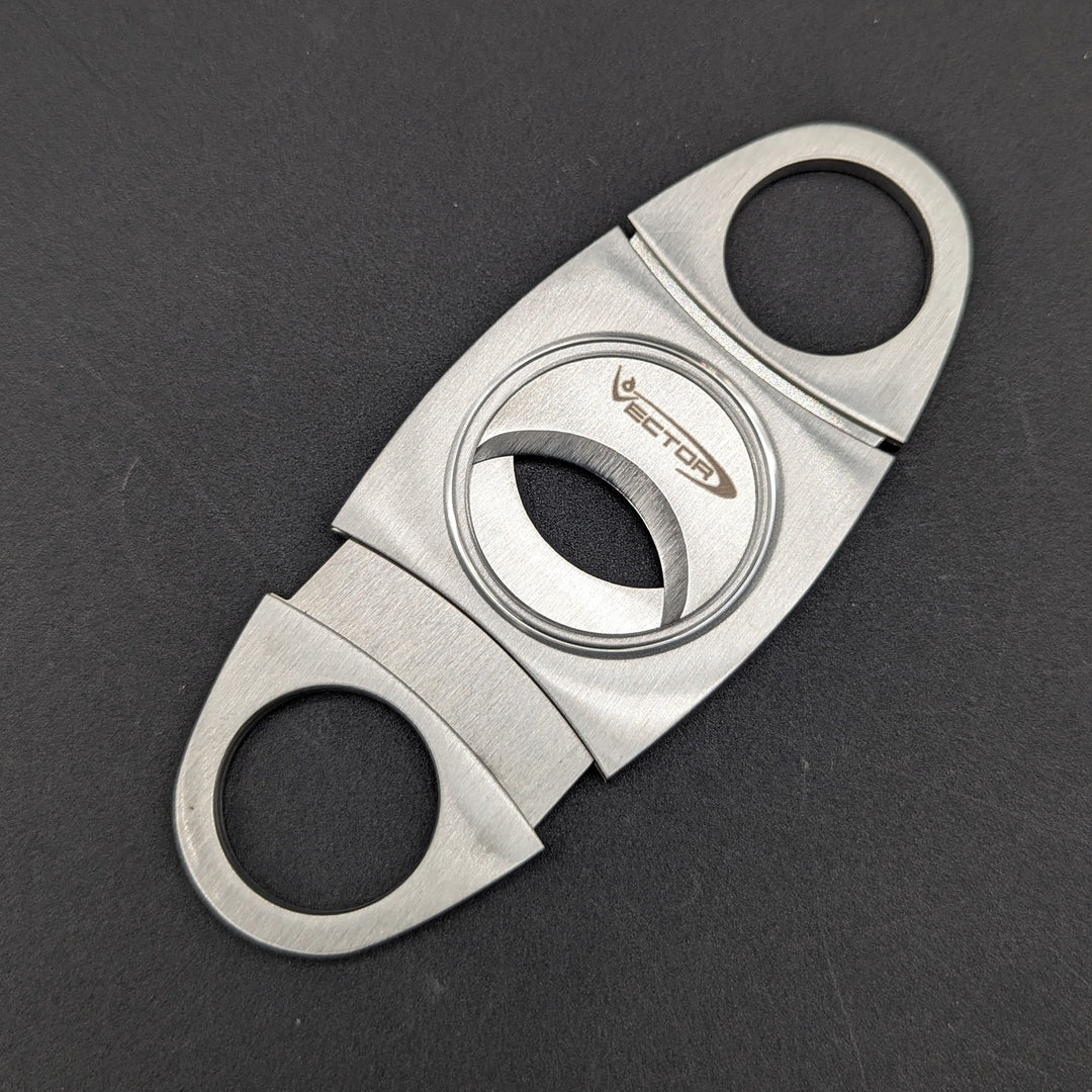 VECTOR DOUBLE BLADE METAL CIGAR CUTTER image 0